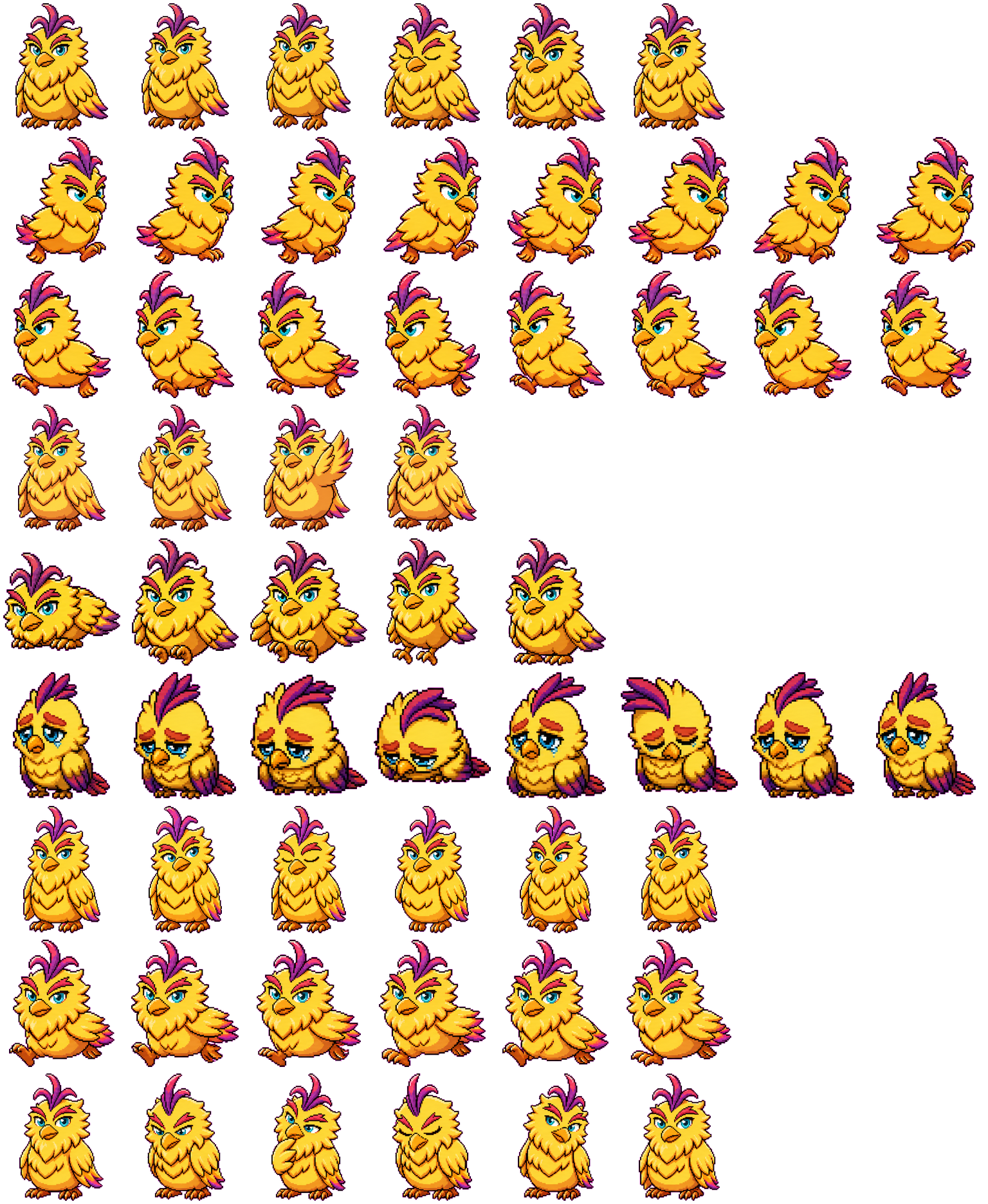 Kanaria spritesheet preview
