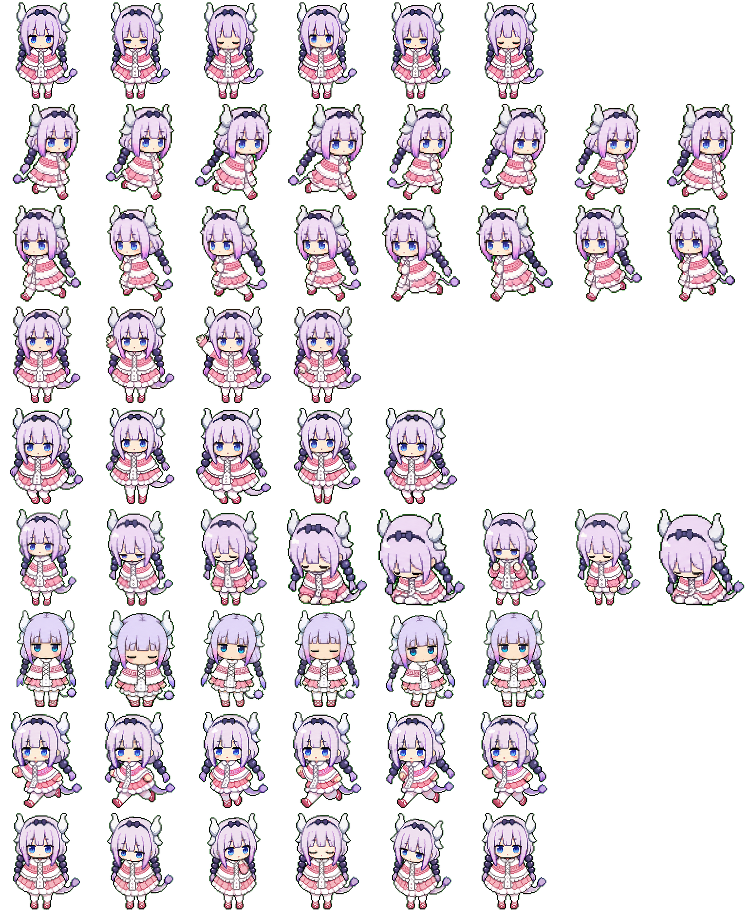 Kanna Dress spritesheet preview