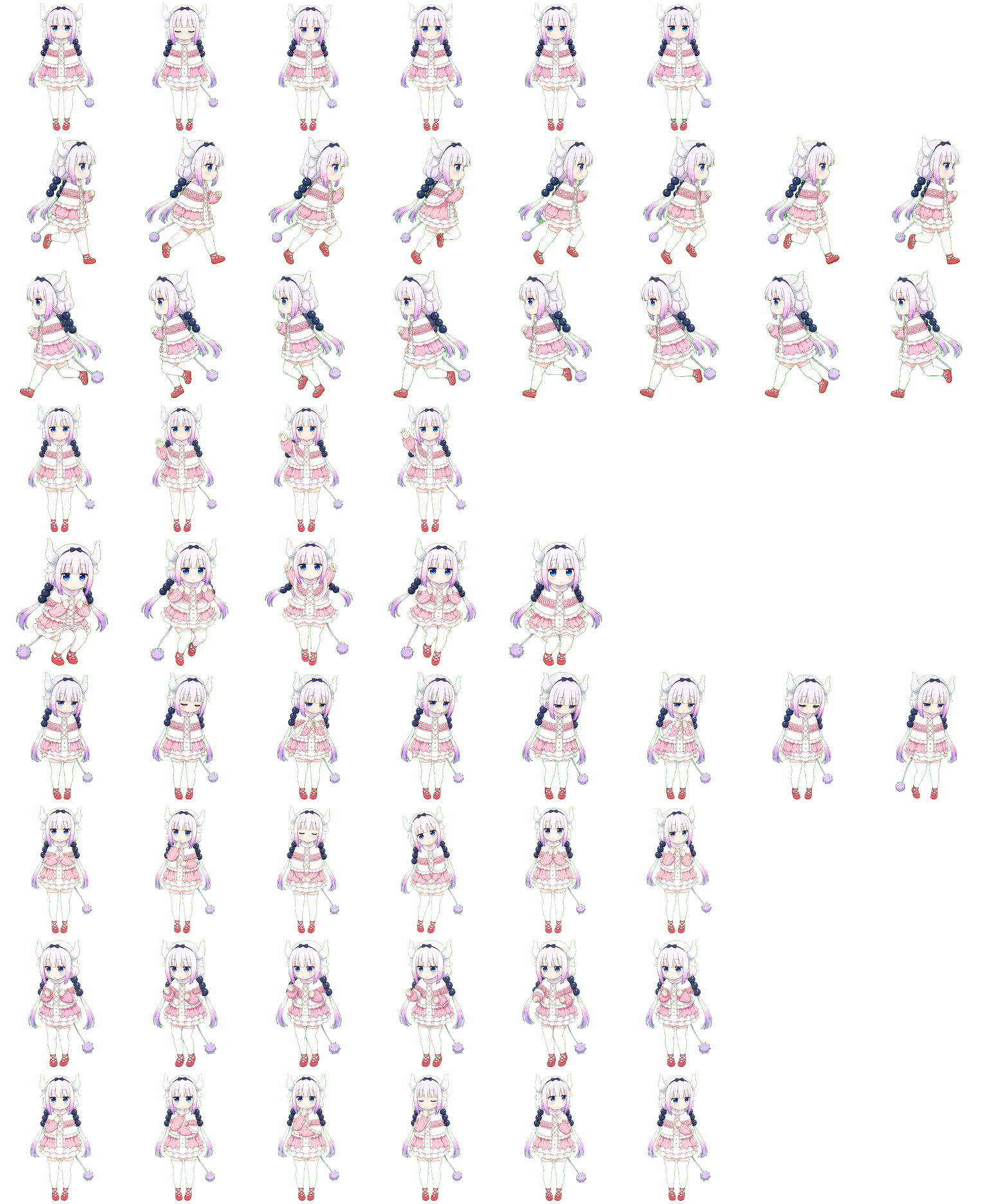 康娜·卡姆依（カンナ·カムイ）（Kanna Kamui） Codex Pet アニメーションデスクトップペットのプレビュー