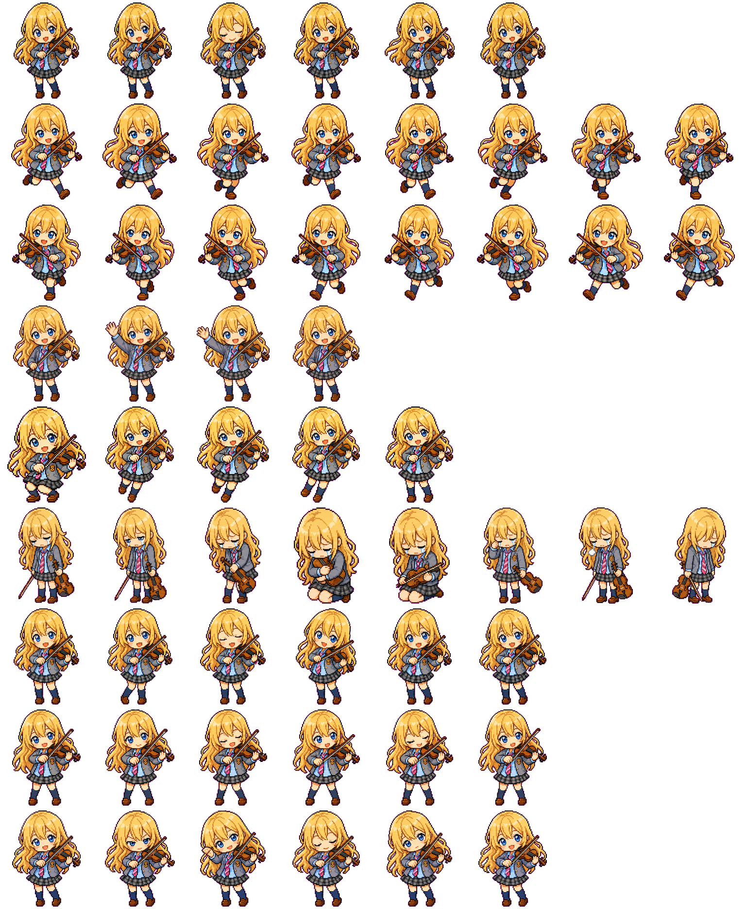 Kaori spritesheet preview
