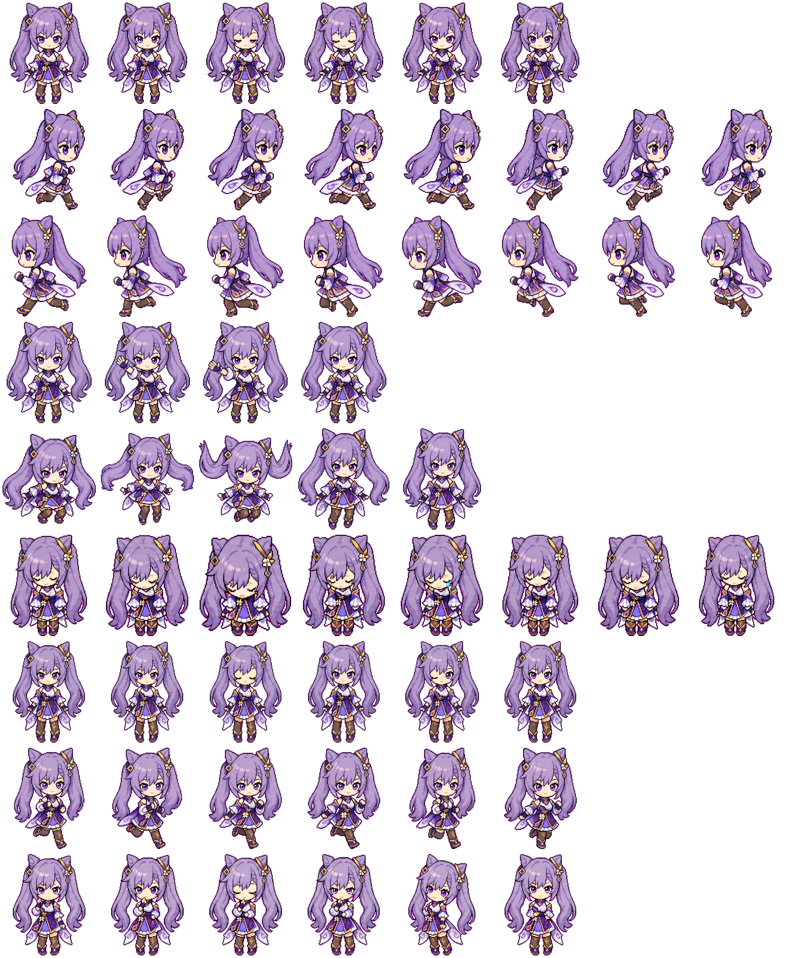 Keqing spritesheet preview