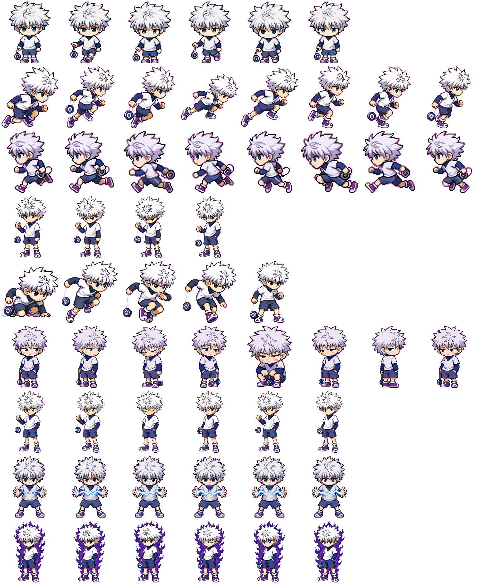 Killua animated desktop pet preview for Codex Pet