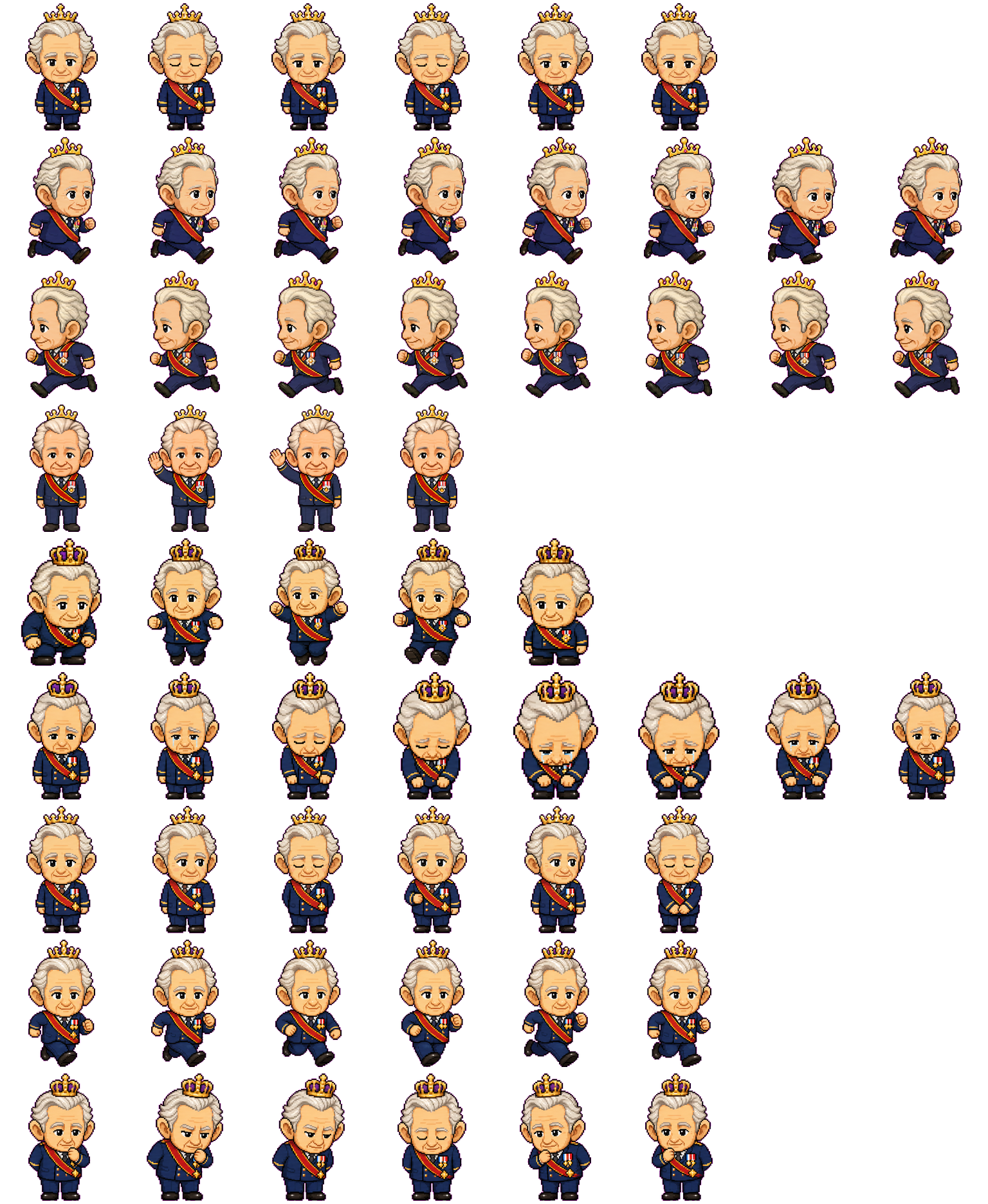 King Charles spritesheet preview