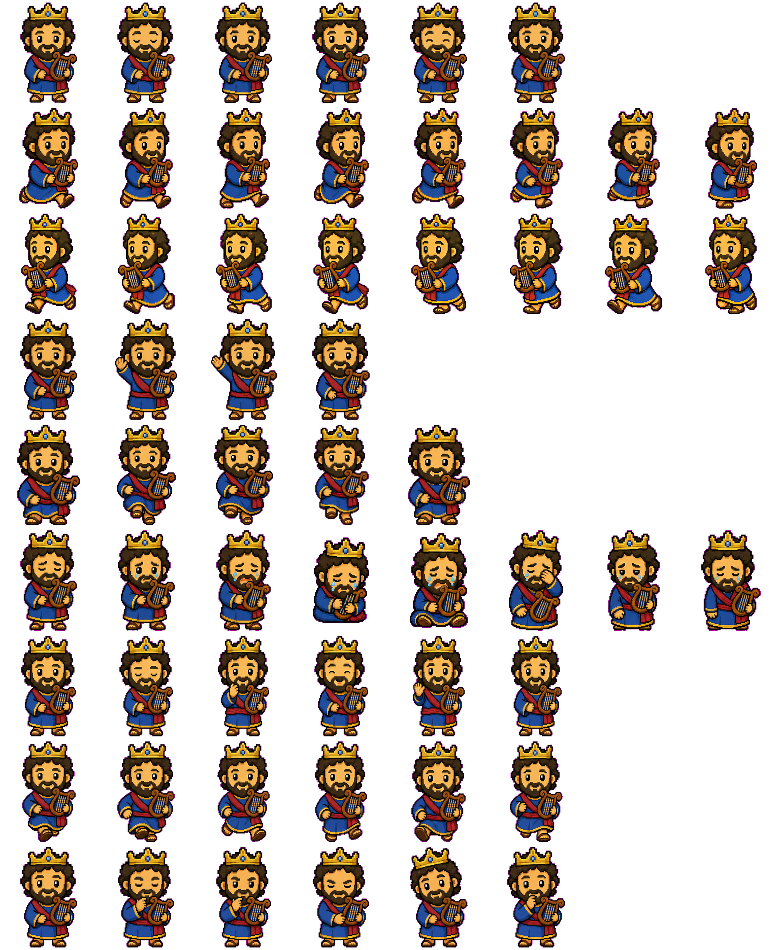 King David spritesheet preview