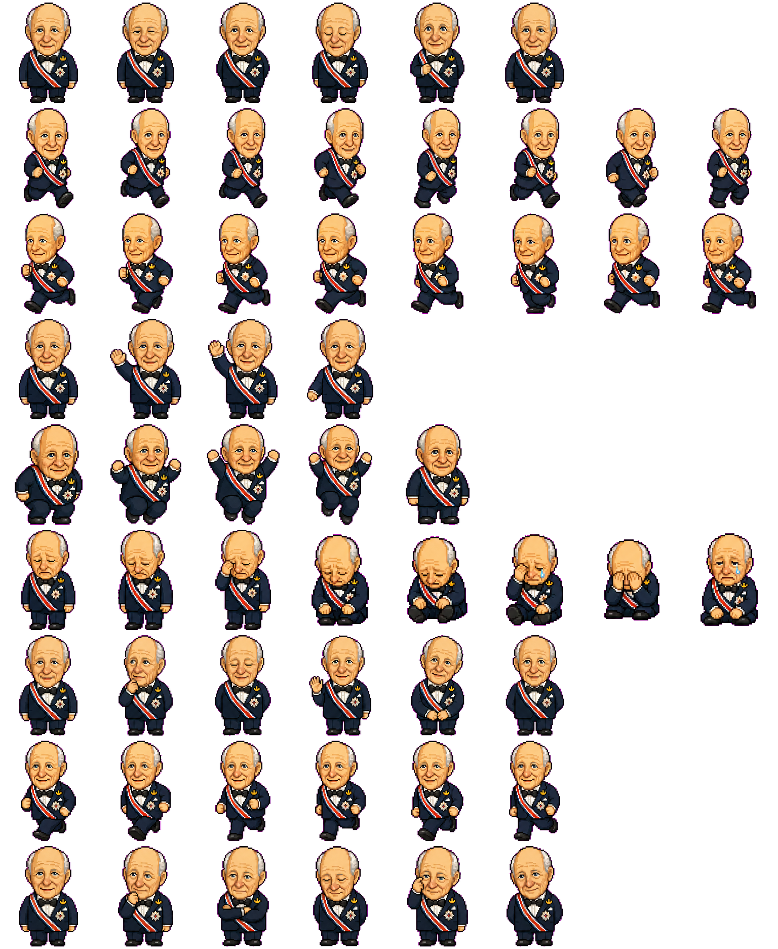 King Harald spritesheet preview