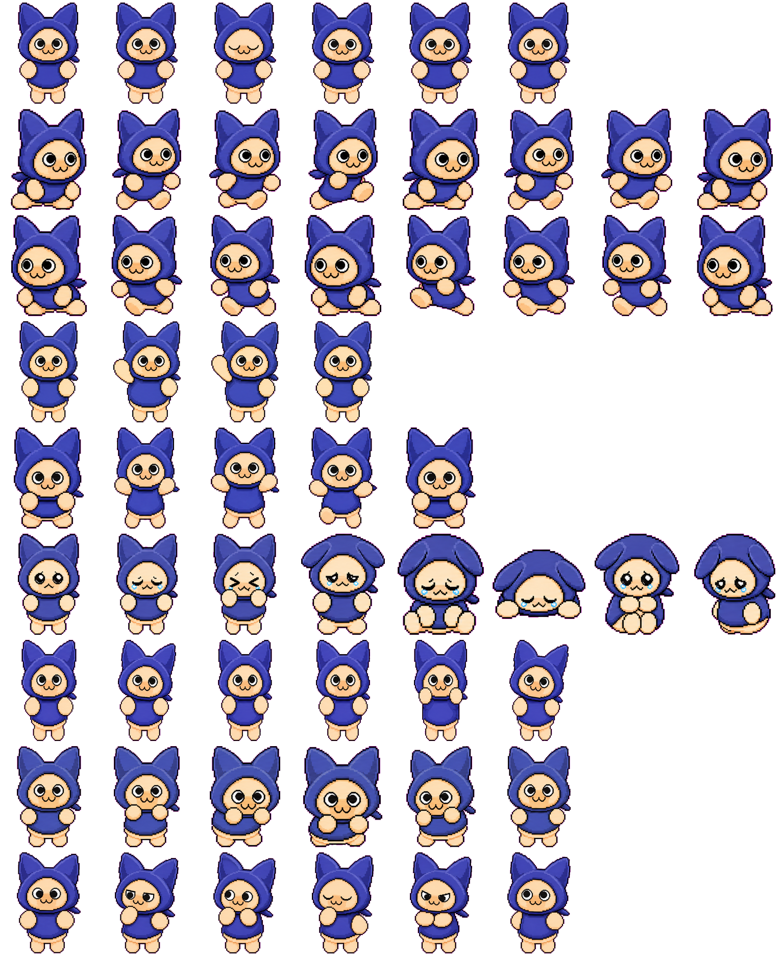呆猫（KIT T） spritesheet preview