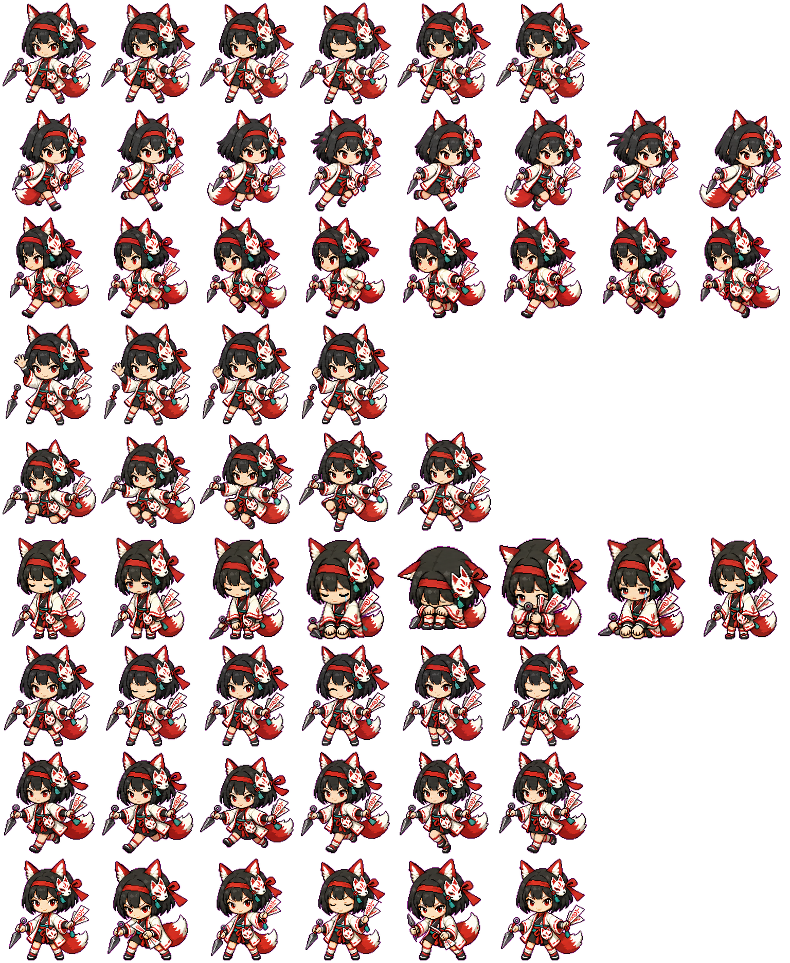 Kitsune spritesheet preview
