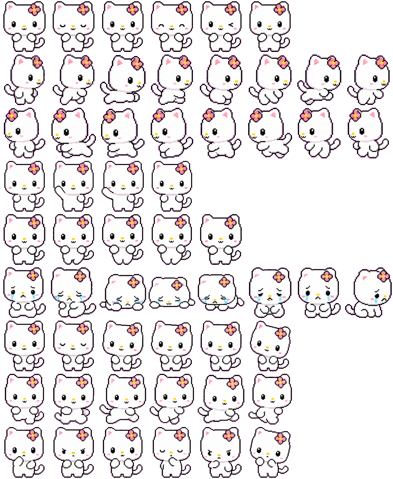 Kitty spritesheet preview