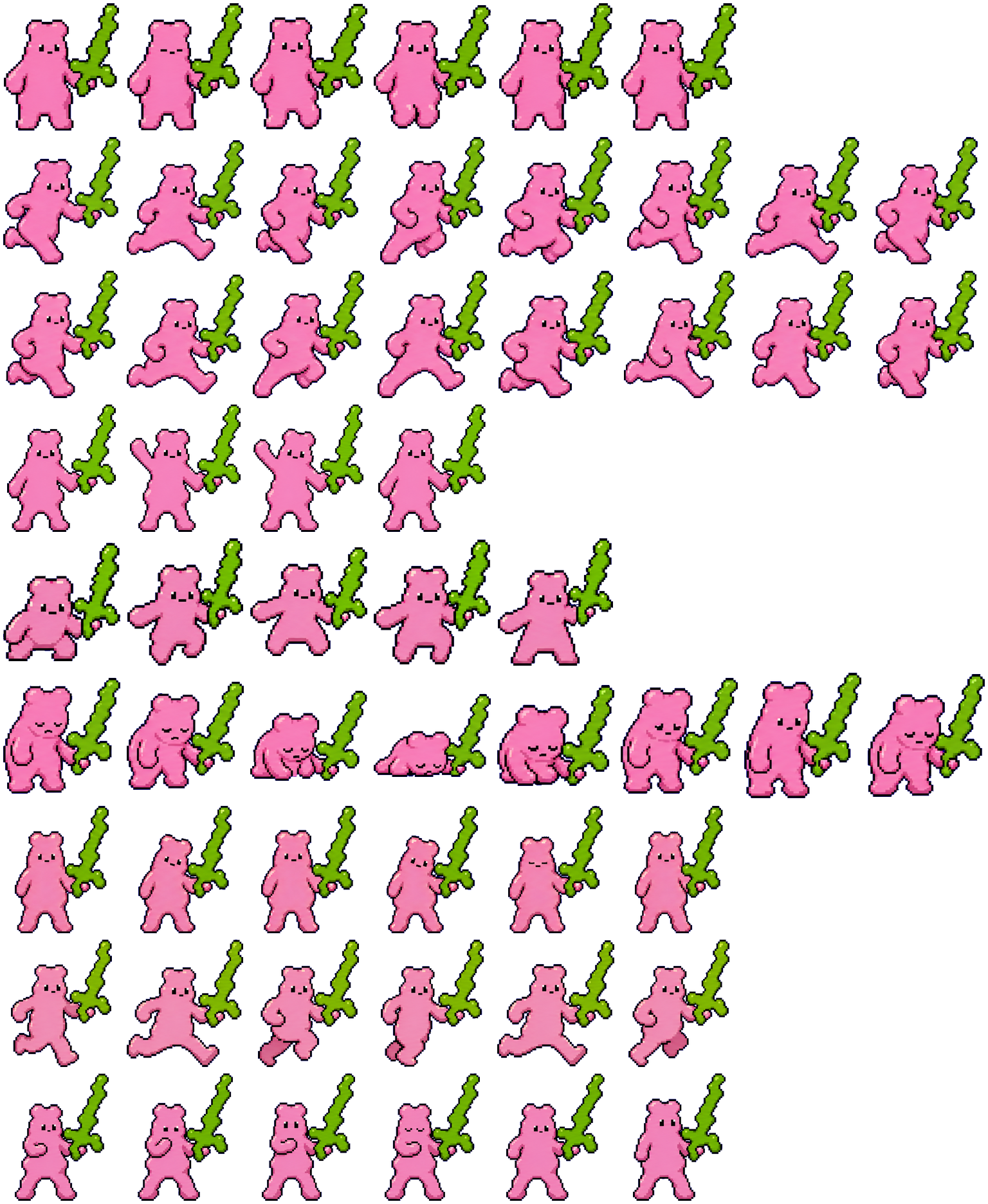 Knight spritesheet preview
