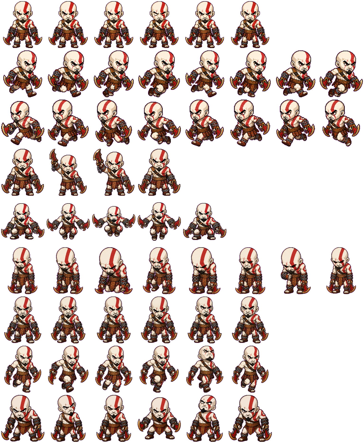 Kratos Greek spritesheet preview