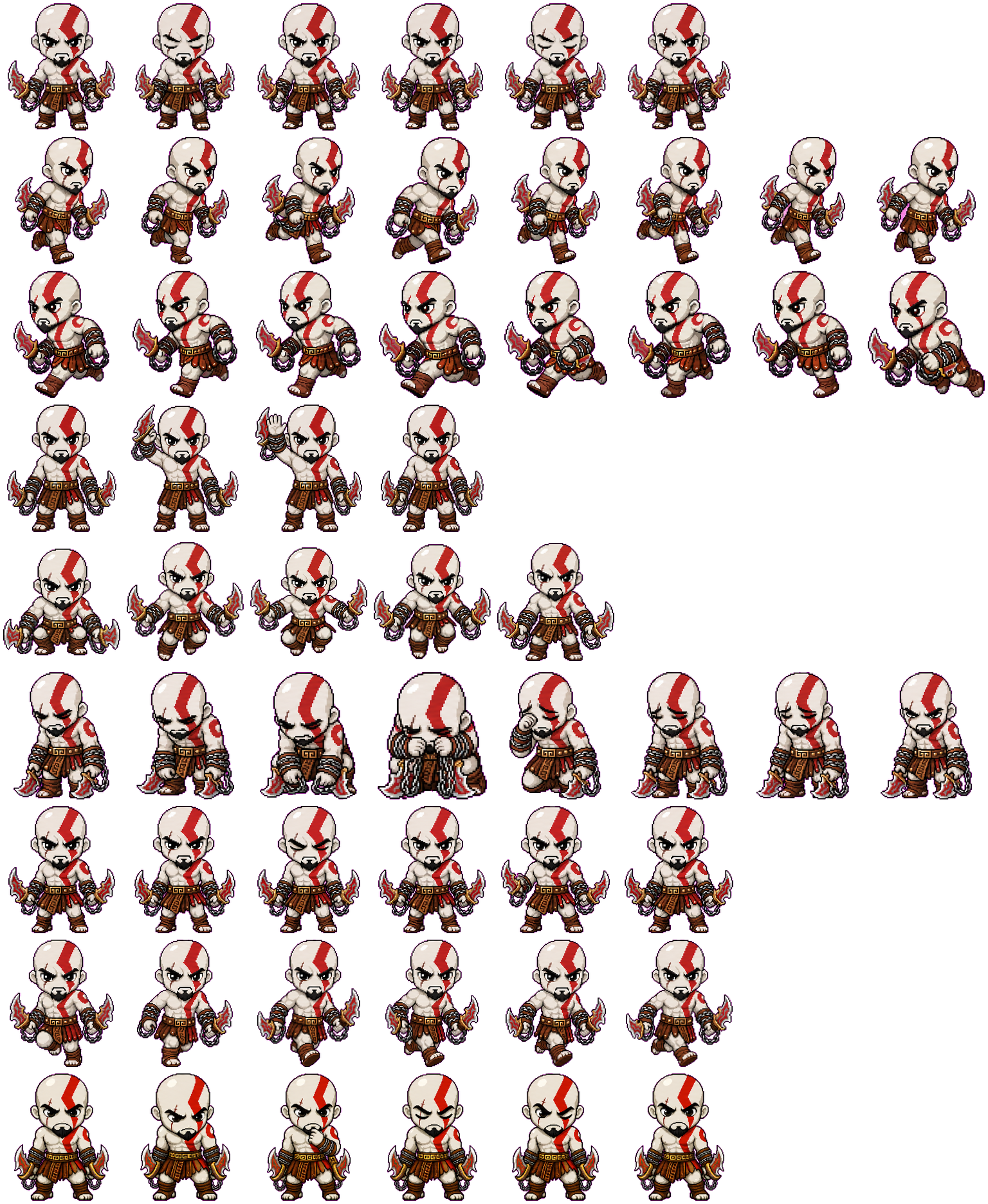 Kratos spritesheet preview