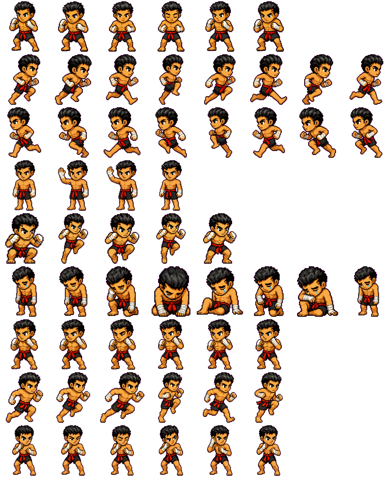 Kumite Champ spritesheet preview