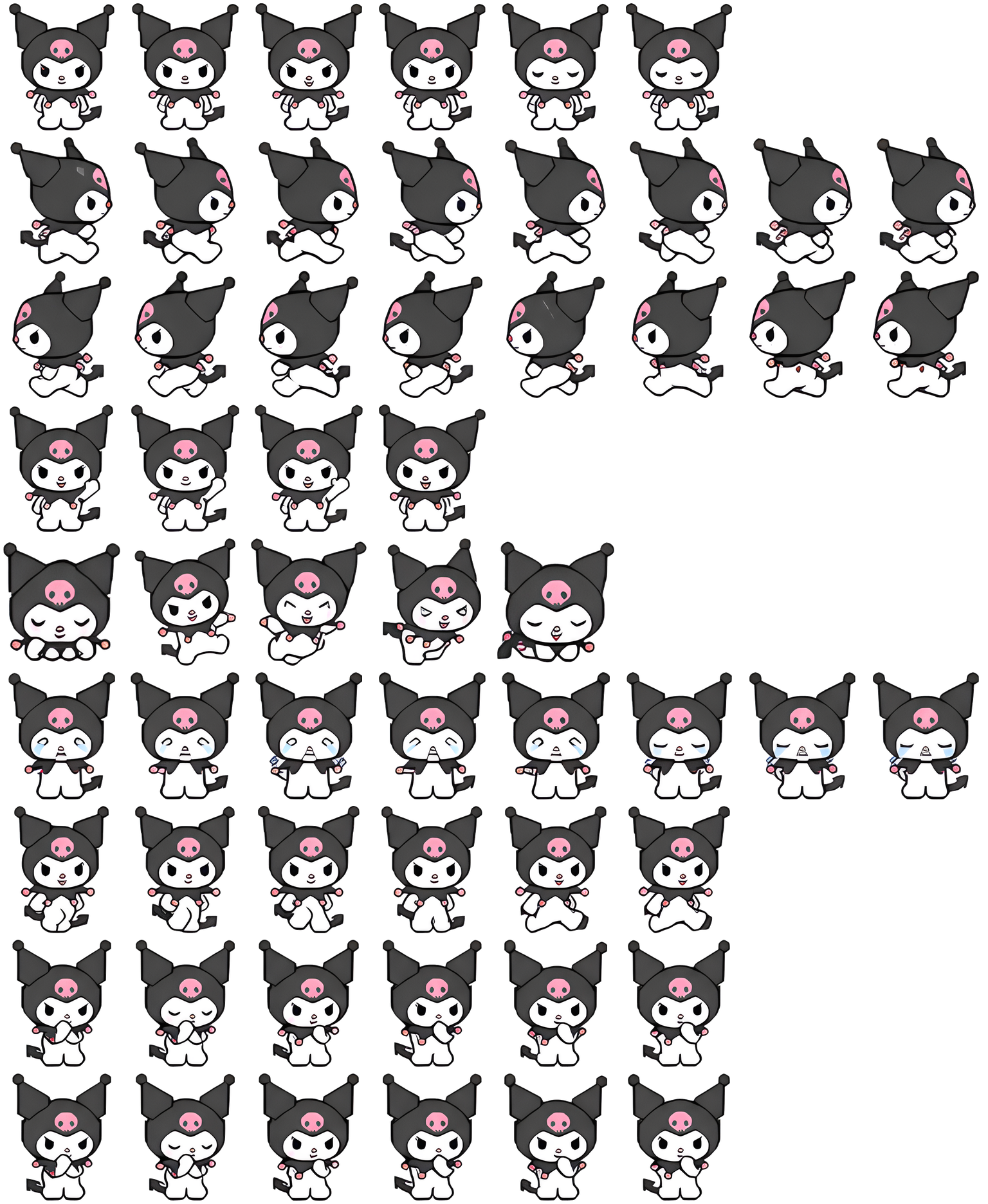 Kuromi spritesheet preview