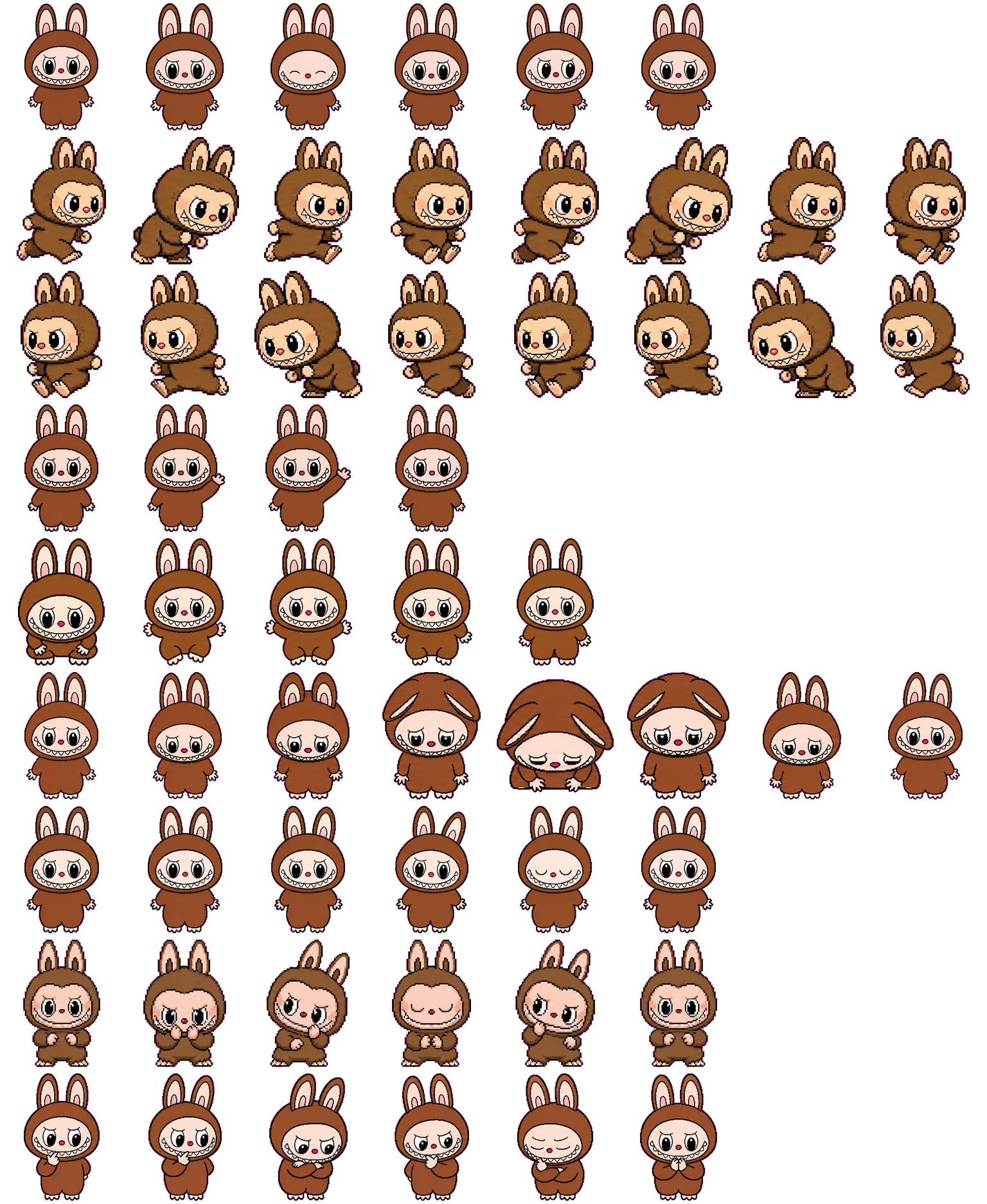 Labubu Classic spritesheet preview