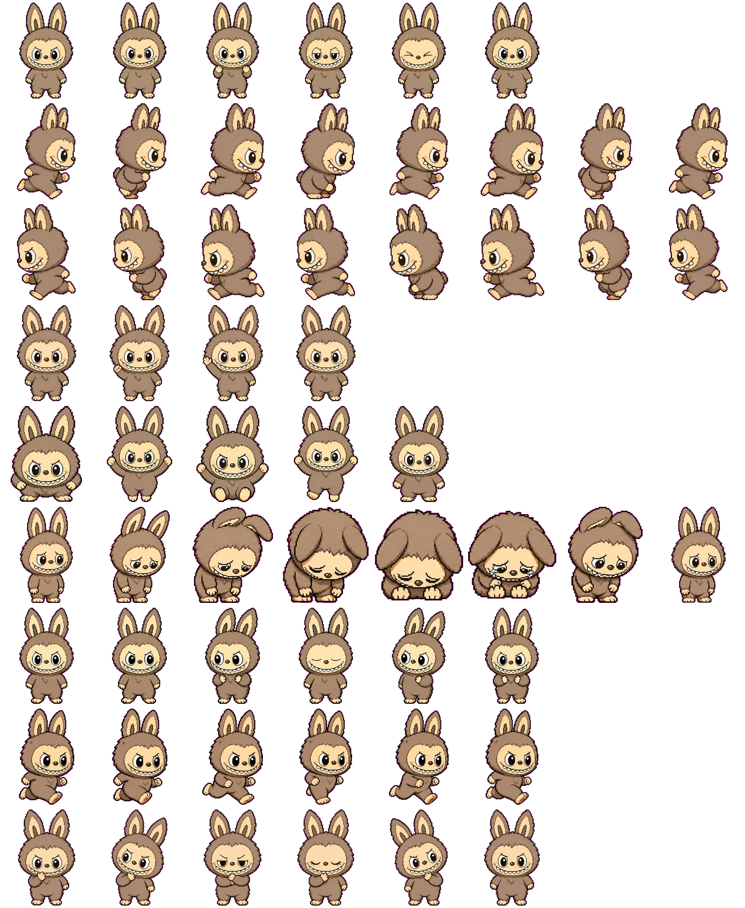 Labubu spritesheet preview