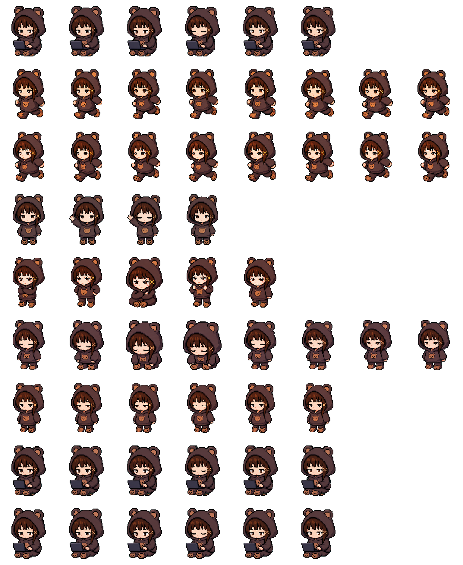 Lain spritesheet preview