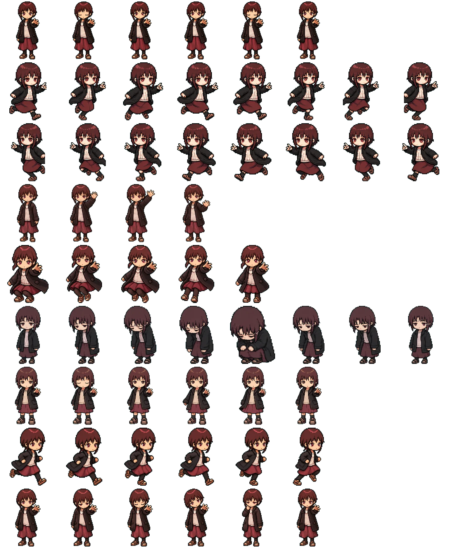 Lain spritesheet preview
