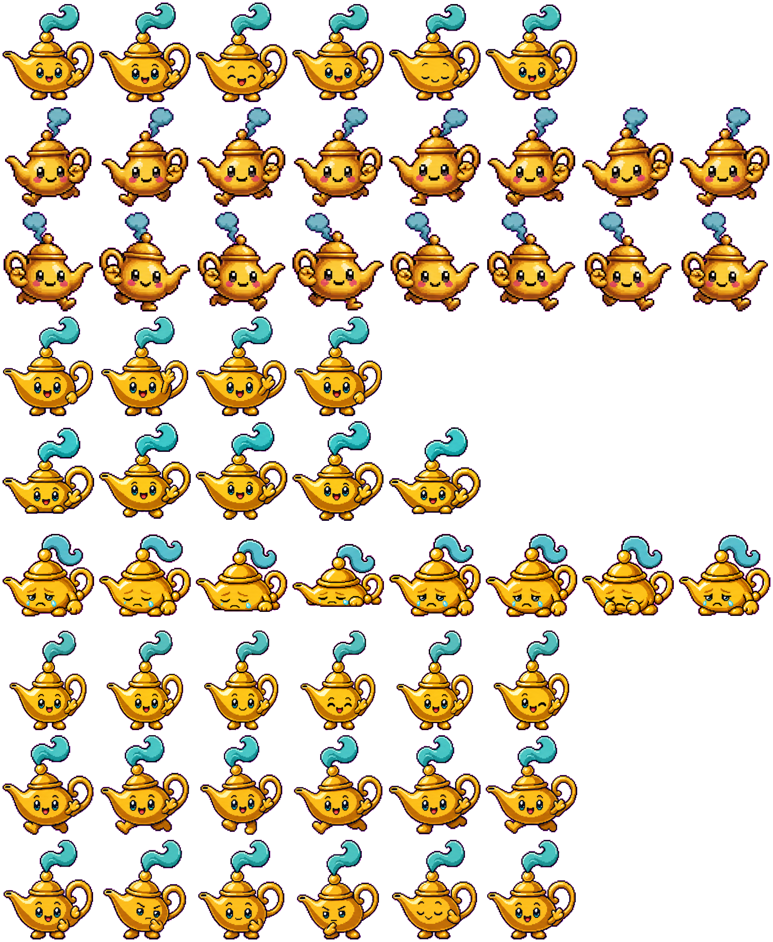 Lampy spritesheet preview