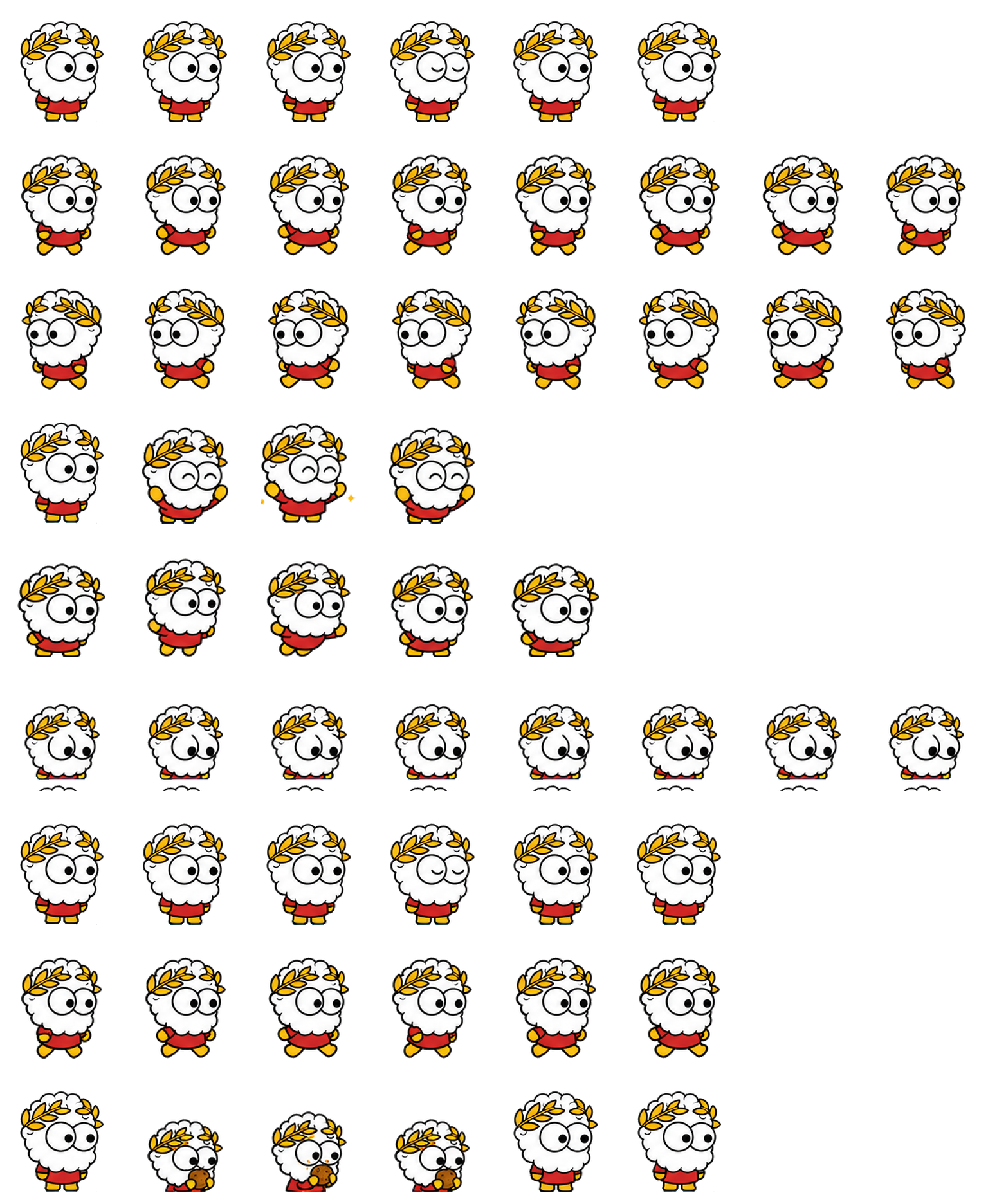 Laurie spritesheet preview