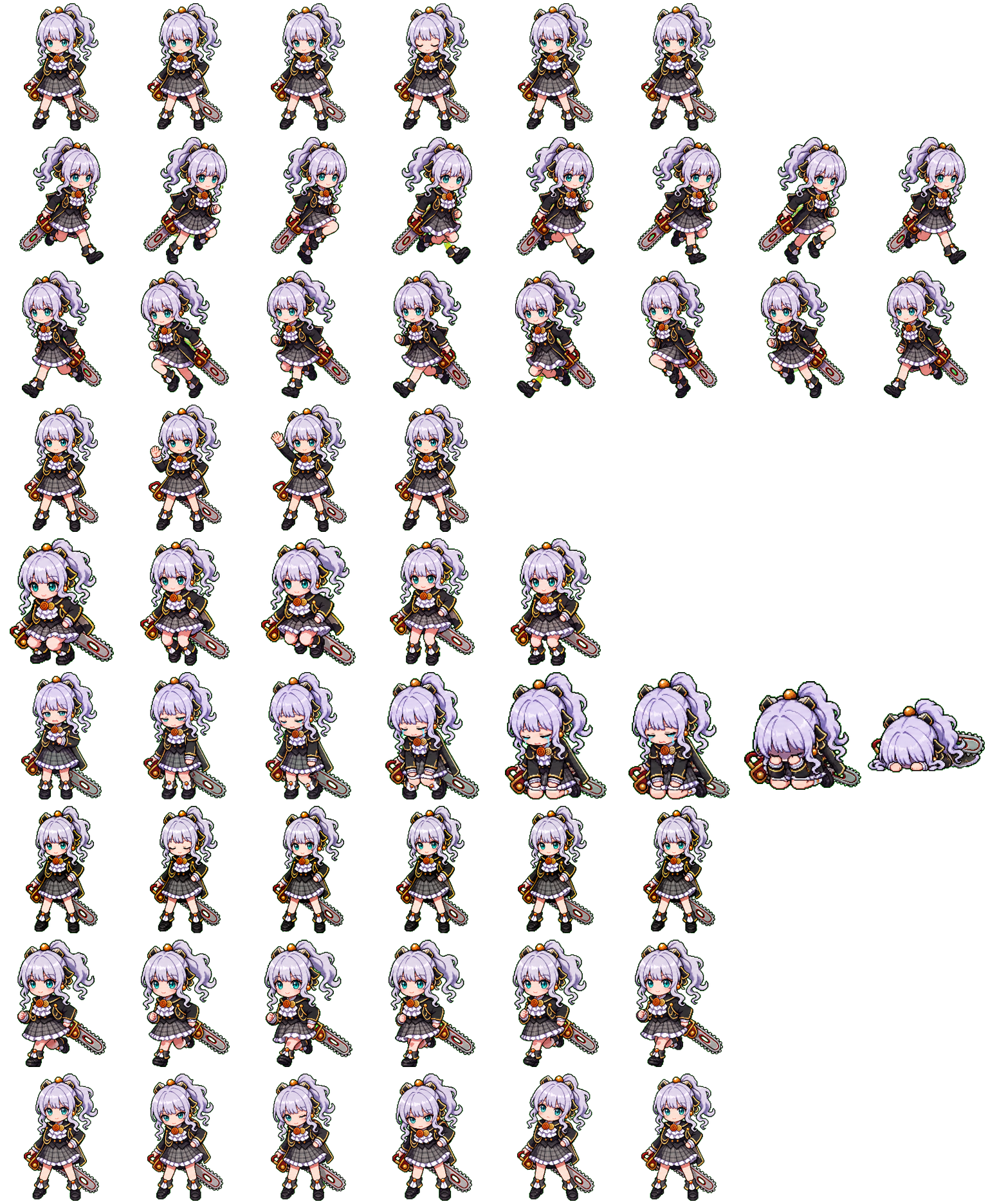 蕾雅 spritesheet preview