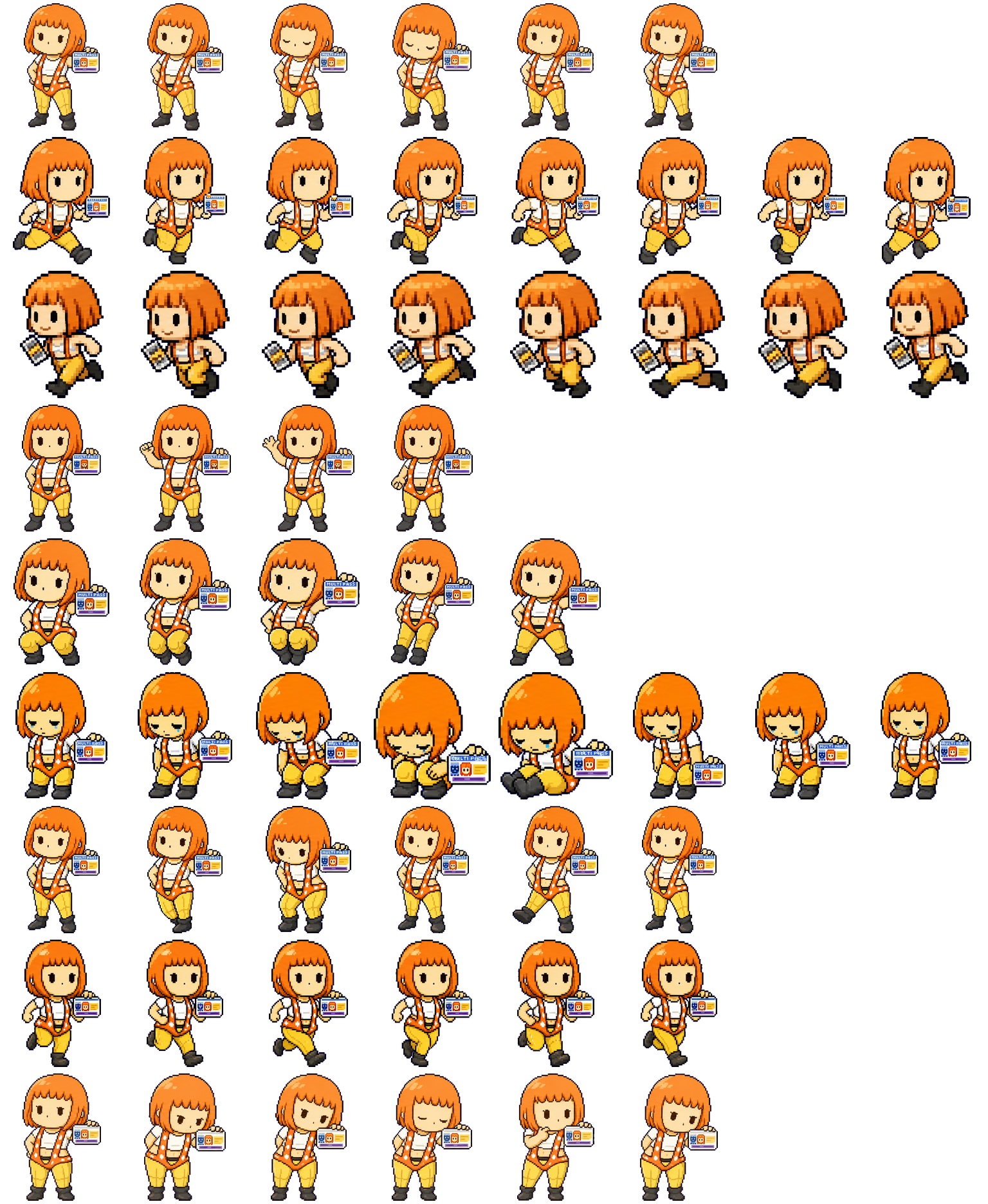 Leeloo spritesheet preview