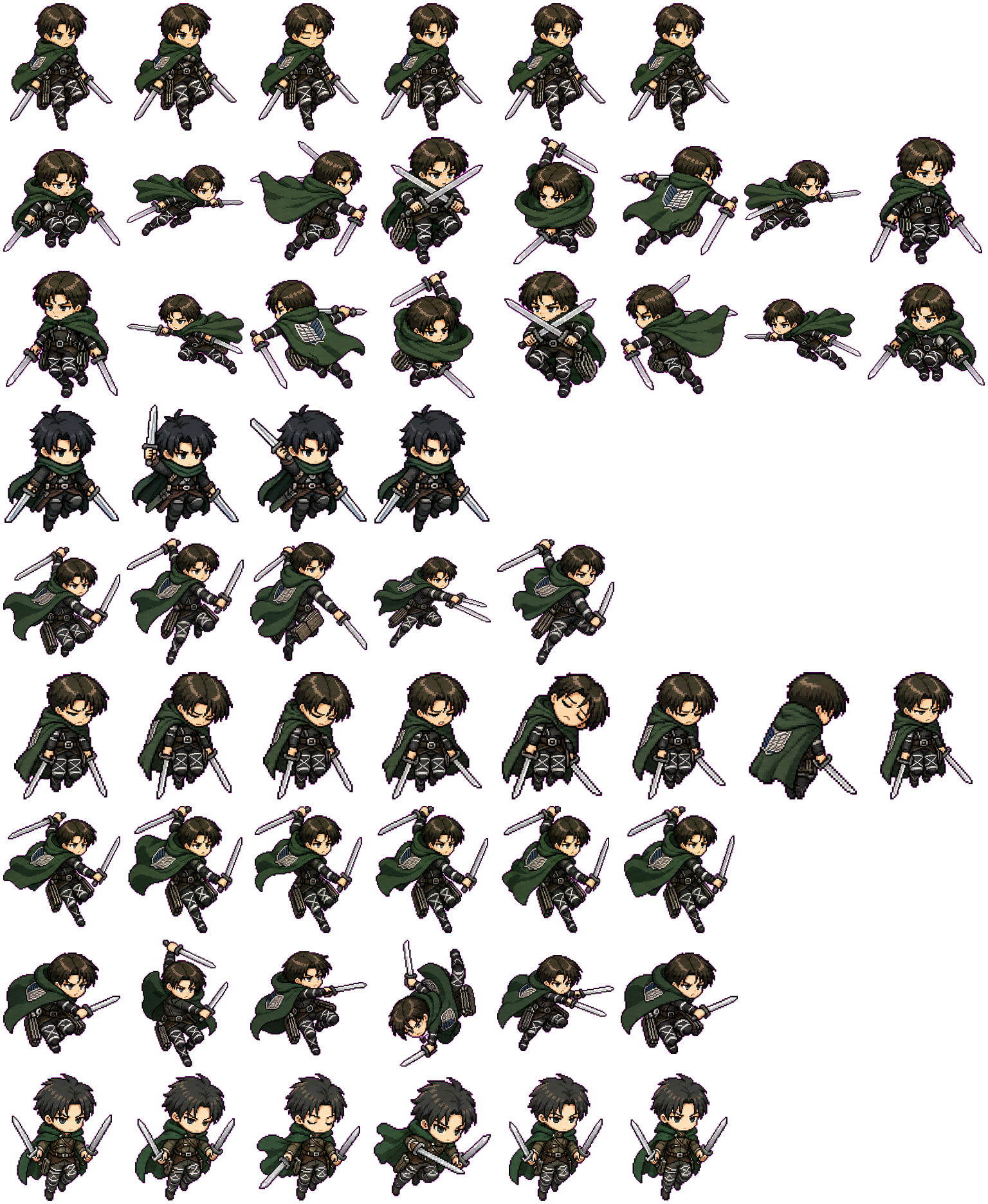 Levi spritesheet preview