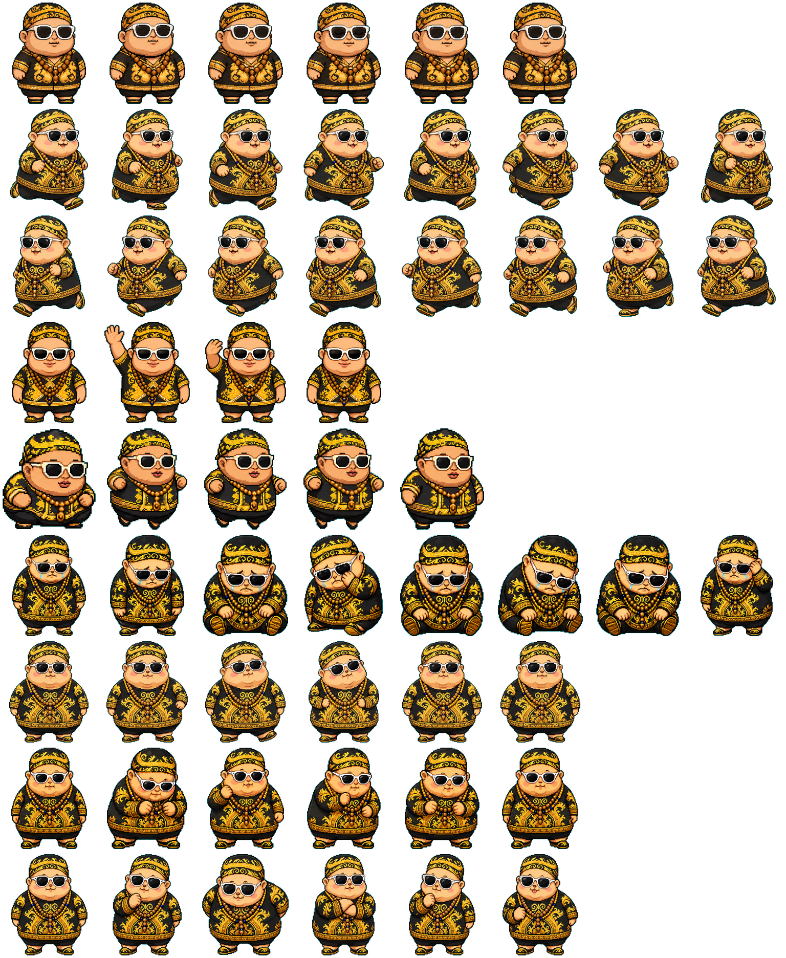 Liangzi spritesheet preview