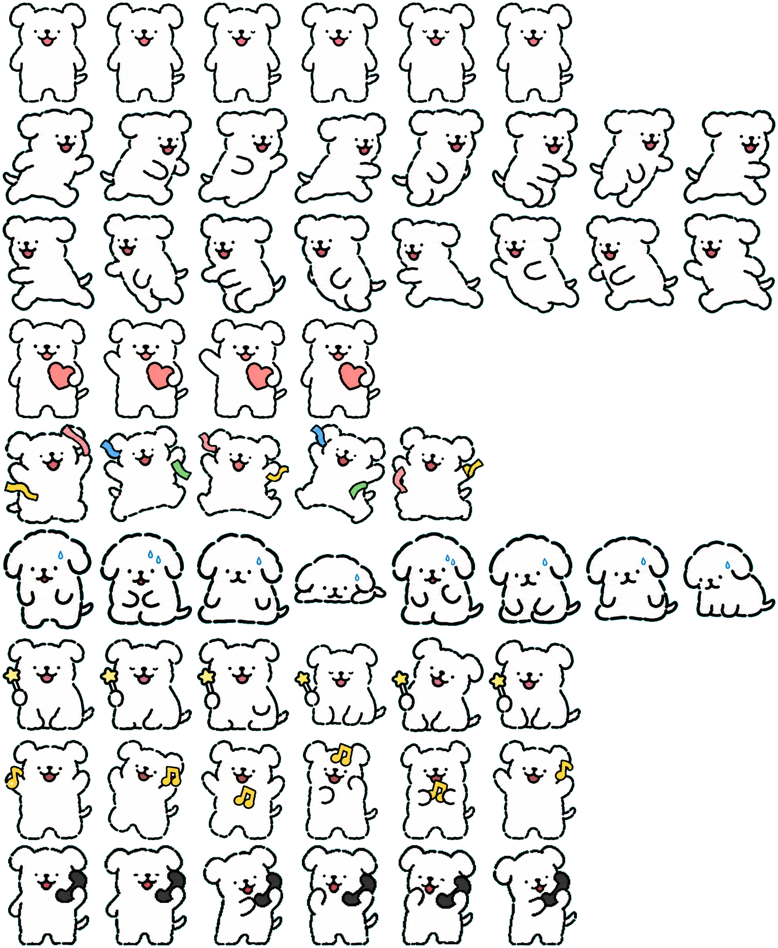 Line Puppy 线条小狗 Codex Pet 动态桌面宠物预览图