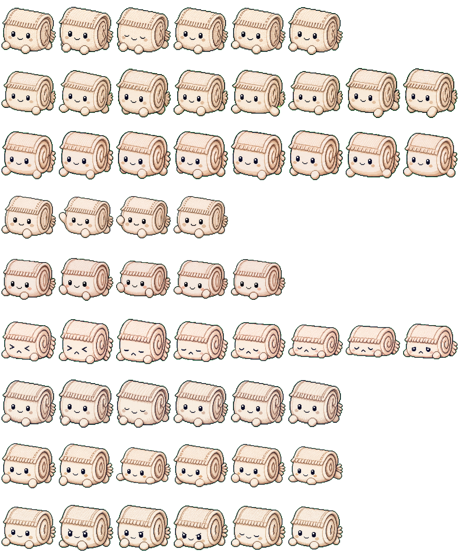 Linen Label Runner animated desktop pet preview for Codex Pet