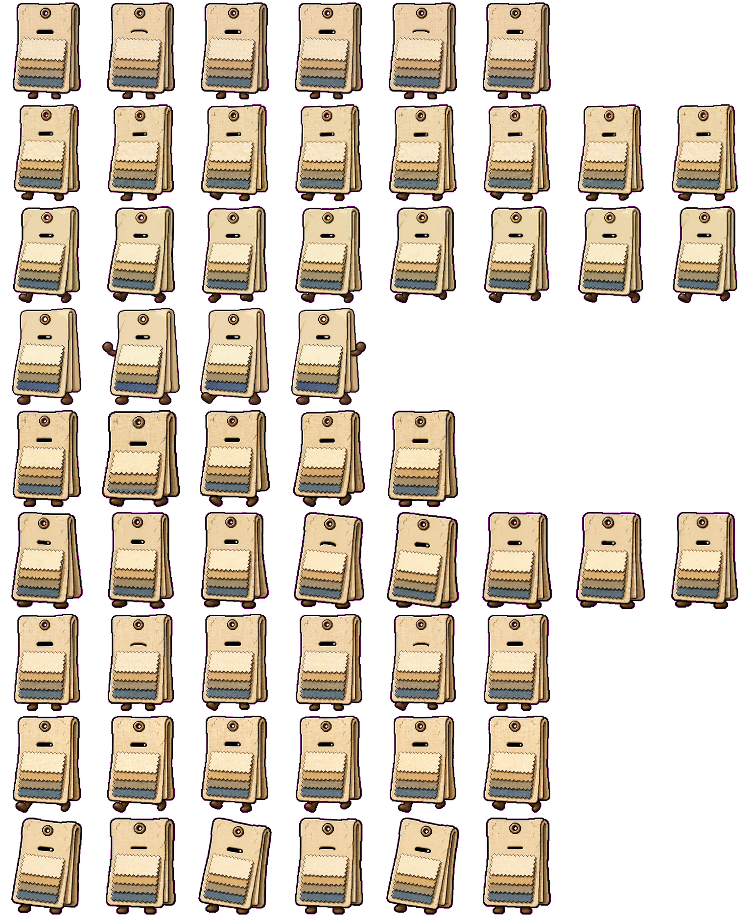 Linen Swatch Card Codex Pet アニメーションデスクトップペットのプレビュー