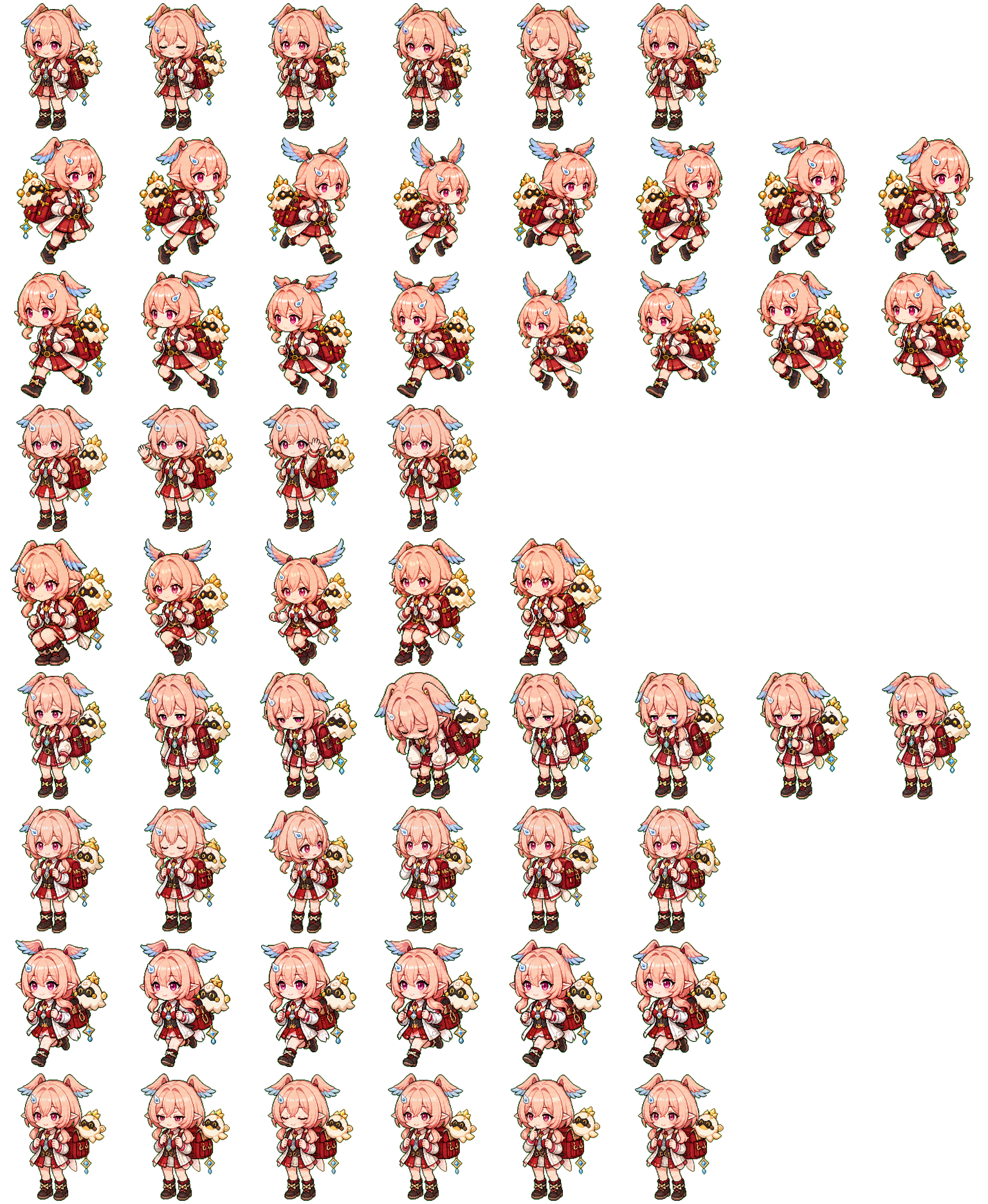 Linnea spritesheet preview