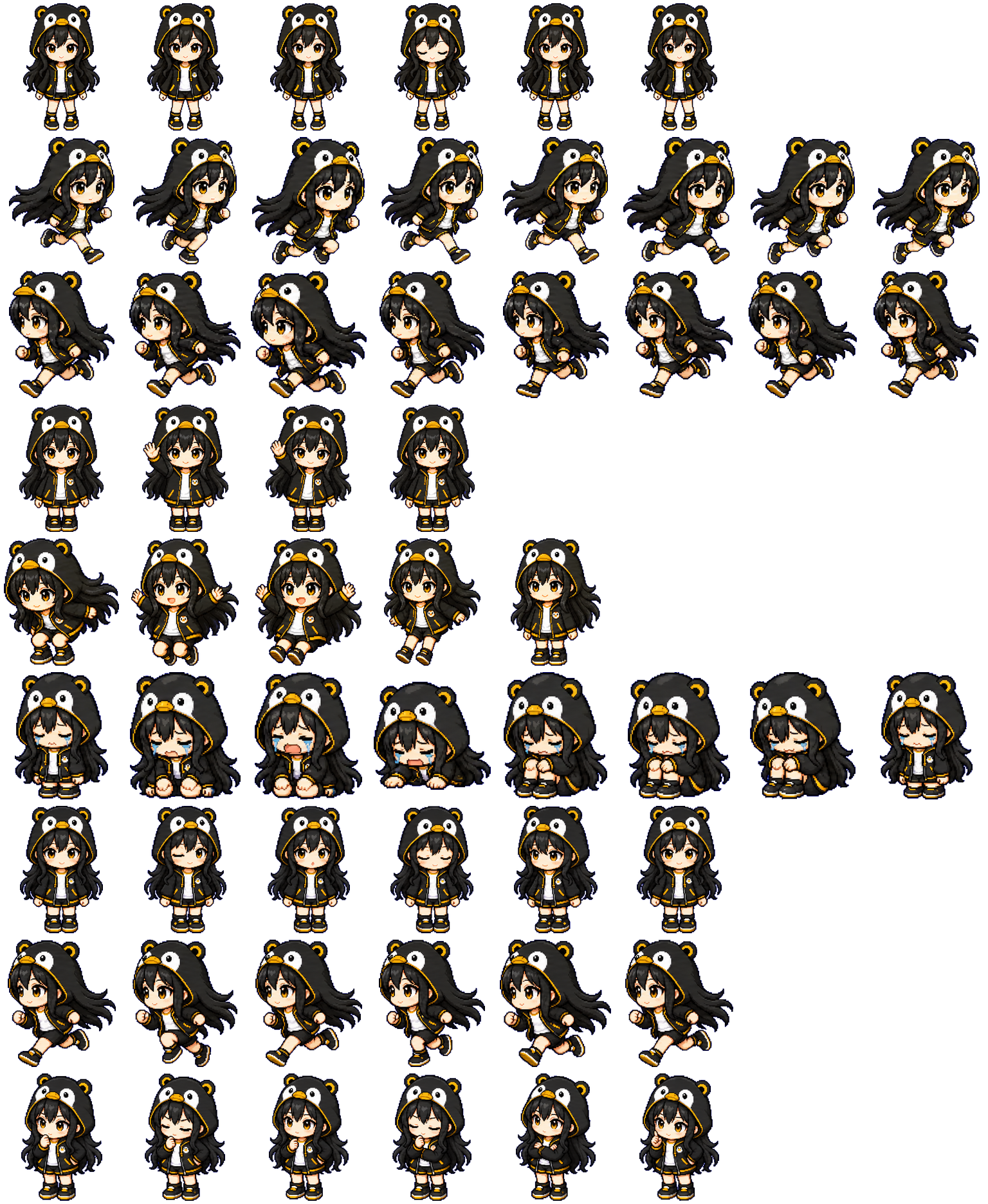 Linux Muse spritesheet preview