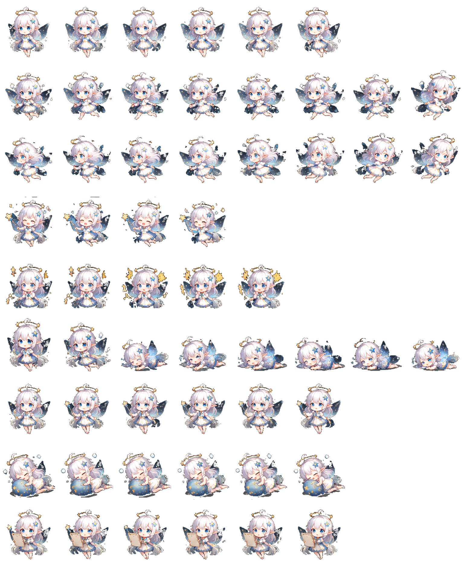 Little Blue Star Codex Pet アニメーションデスクトップペットのプレビュー