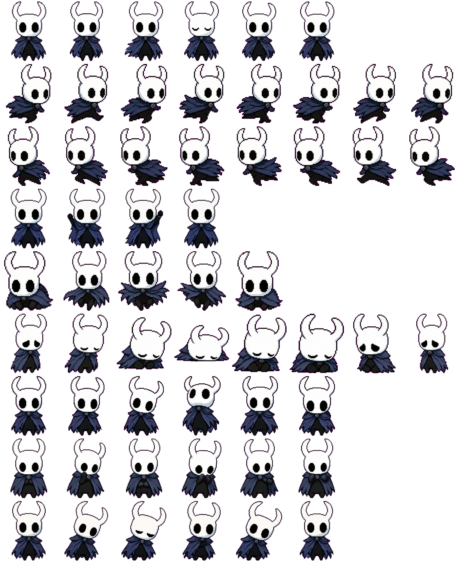 Little Knight spritesheet preview