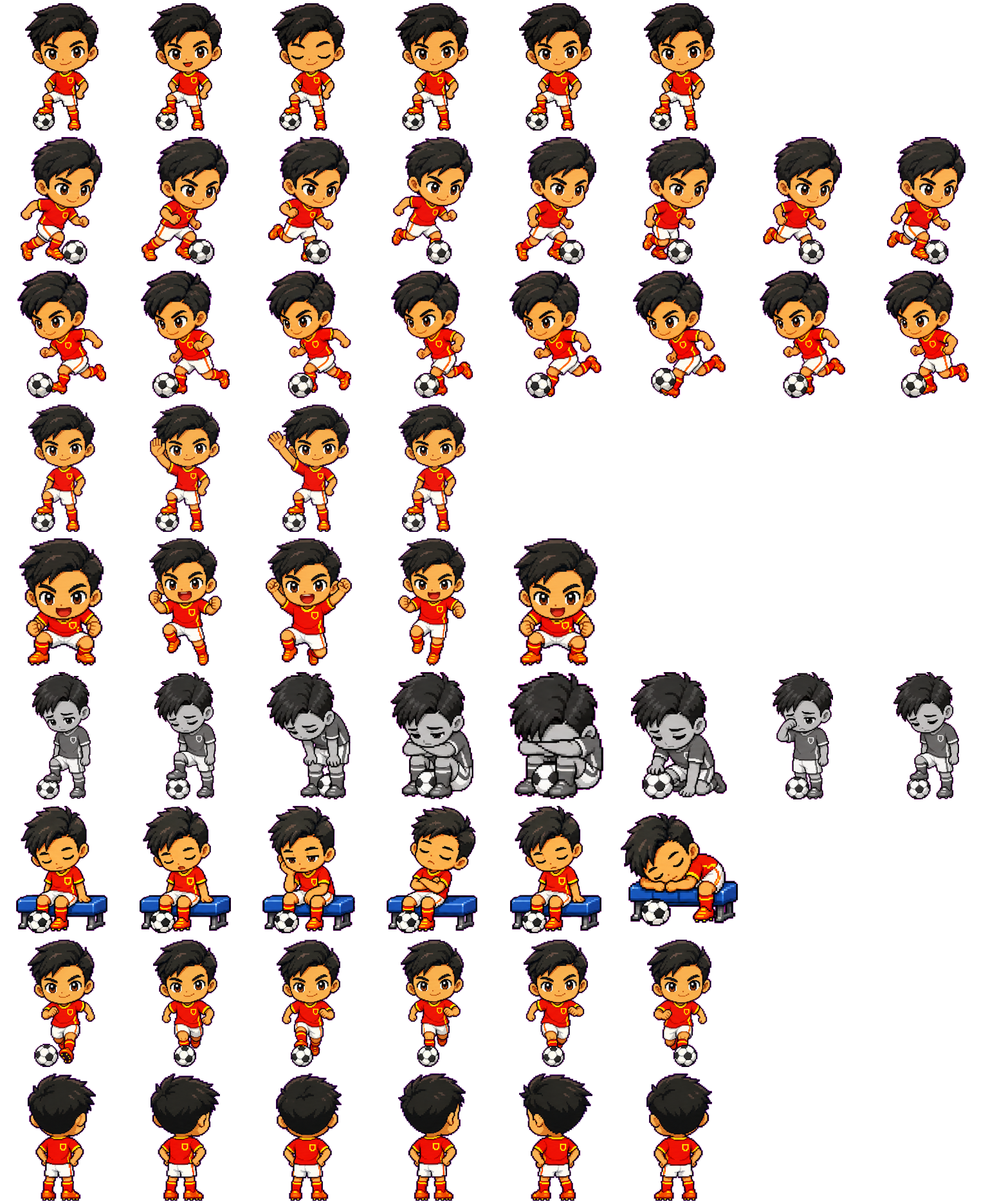 Little Striker animated desktop pet preview for Codex Pet