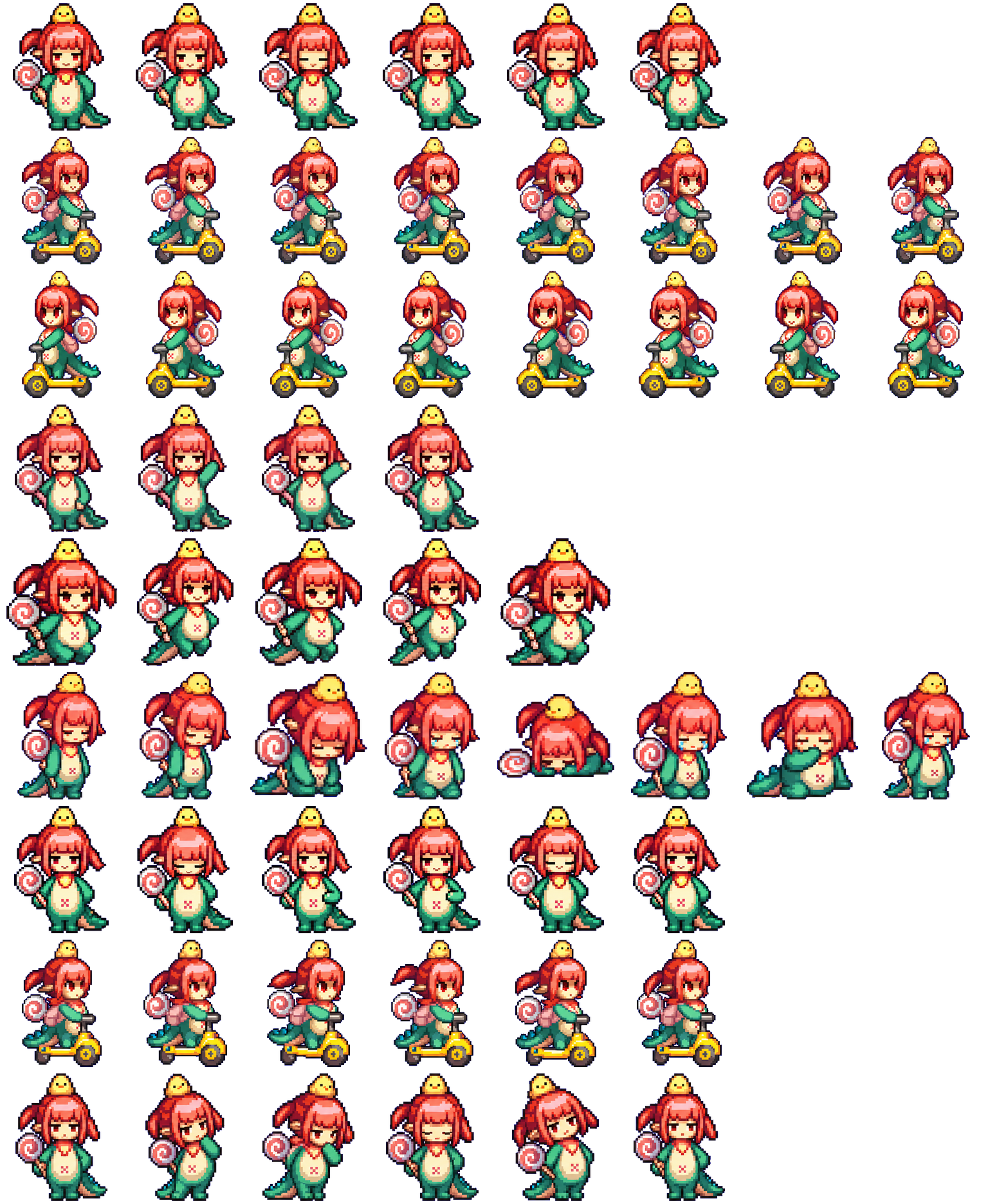 Lolli Chick spritesheet preview
