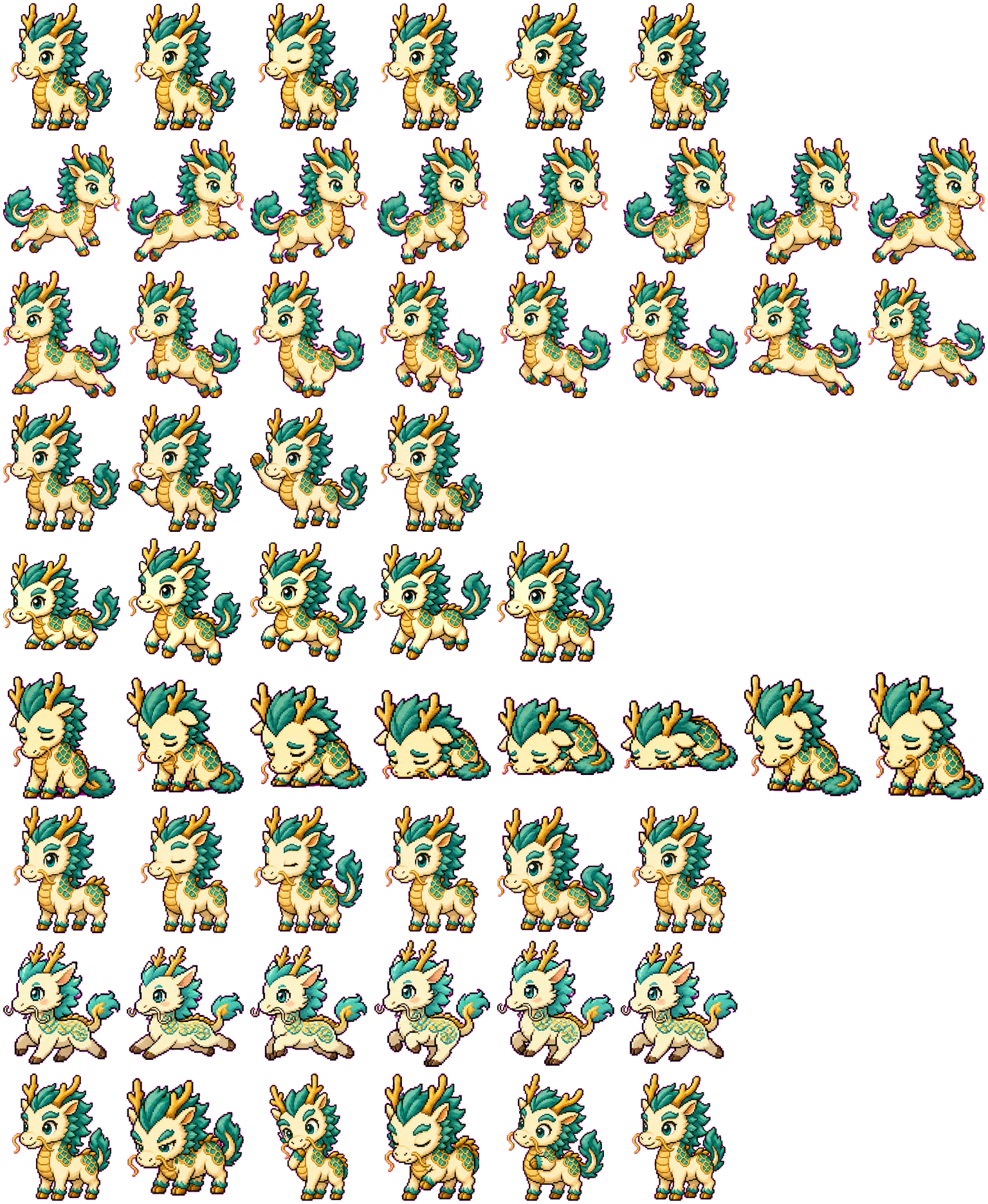 Longma spritesheet preview