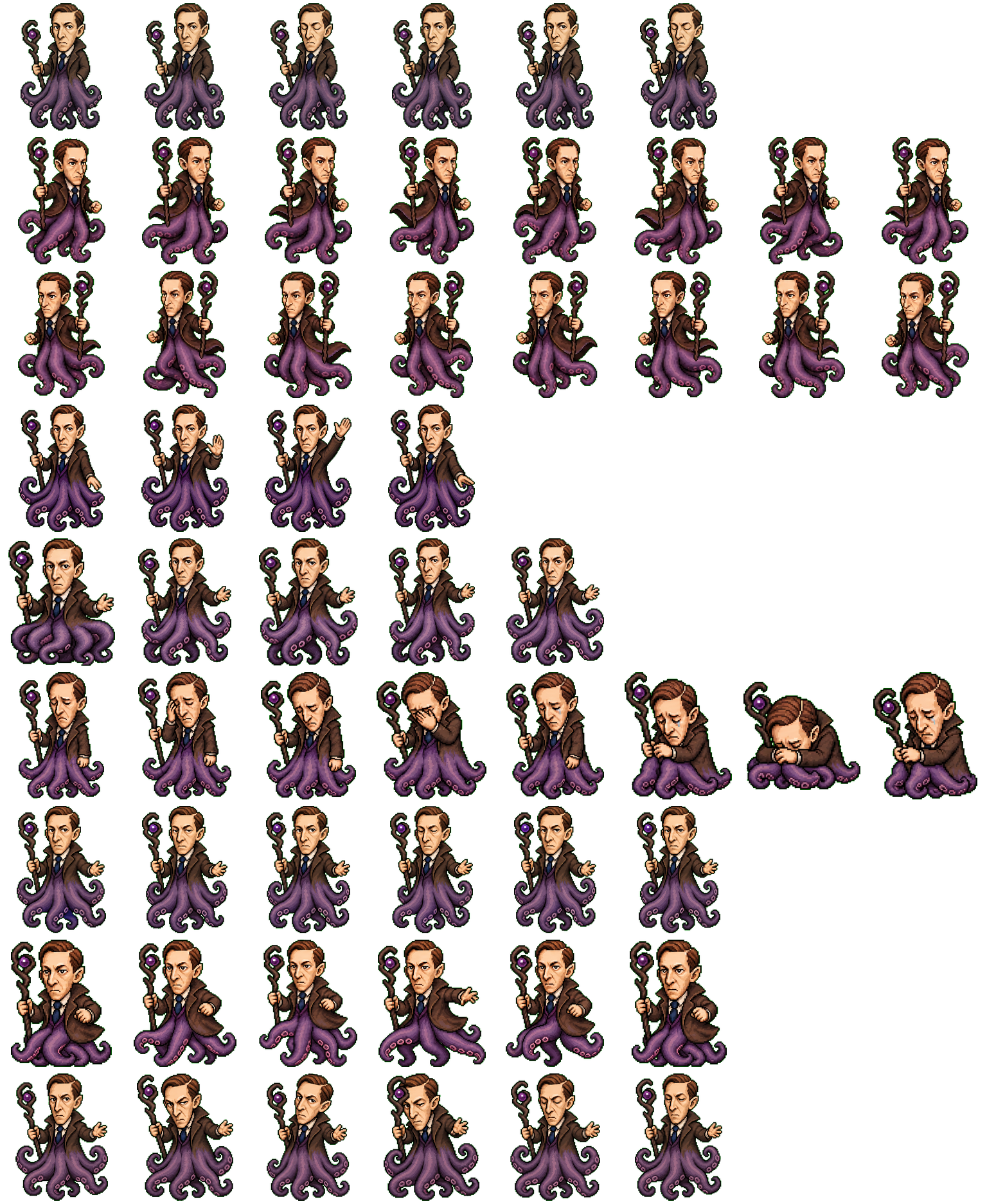 Lovecraft spritesheet preview