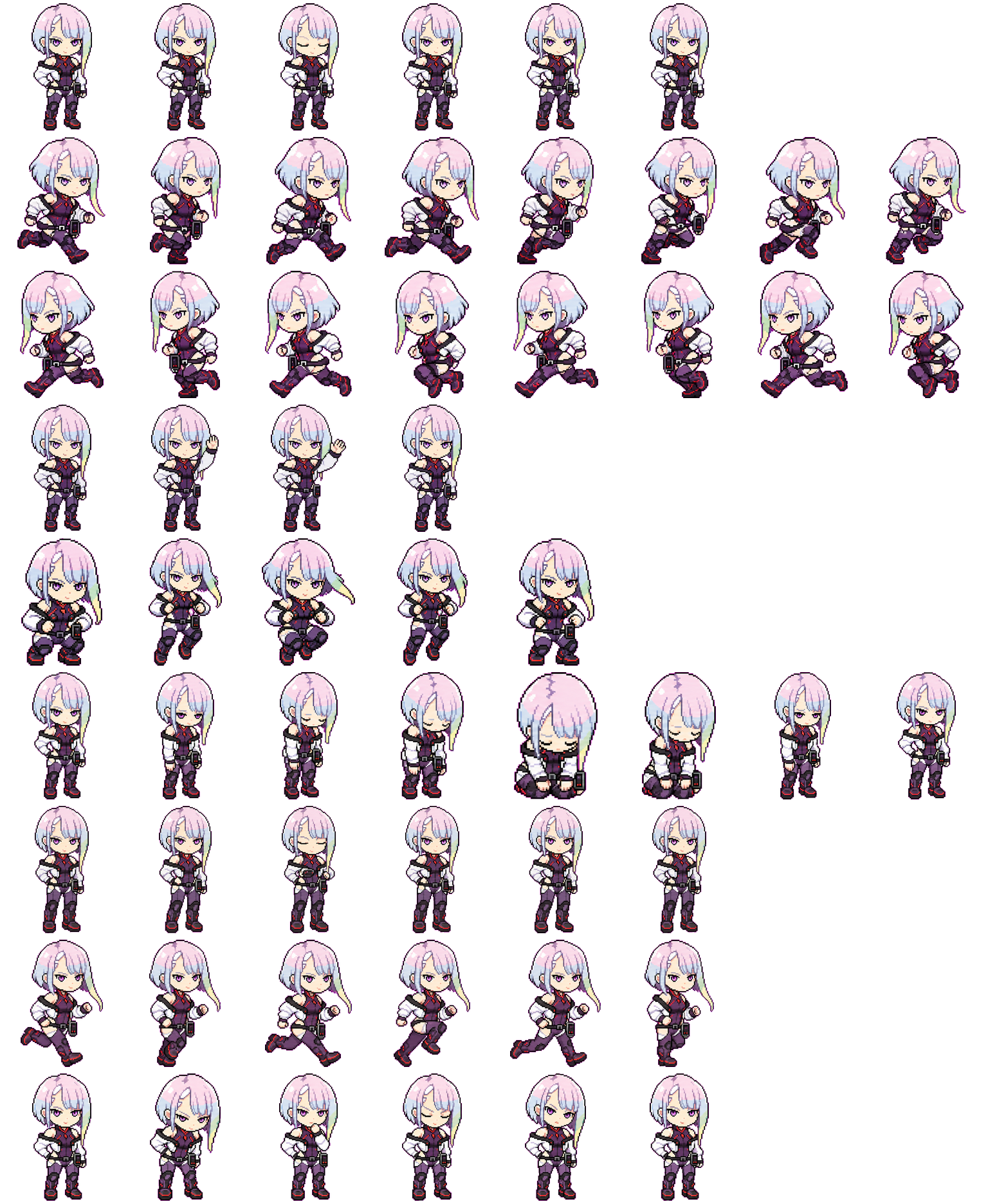 Lucy spritesheet preview