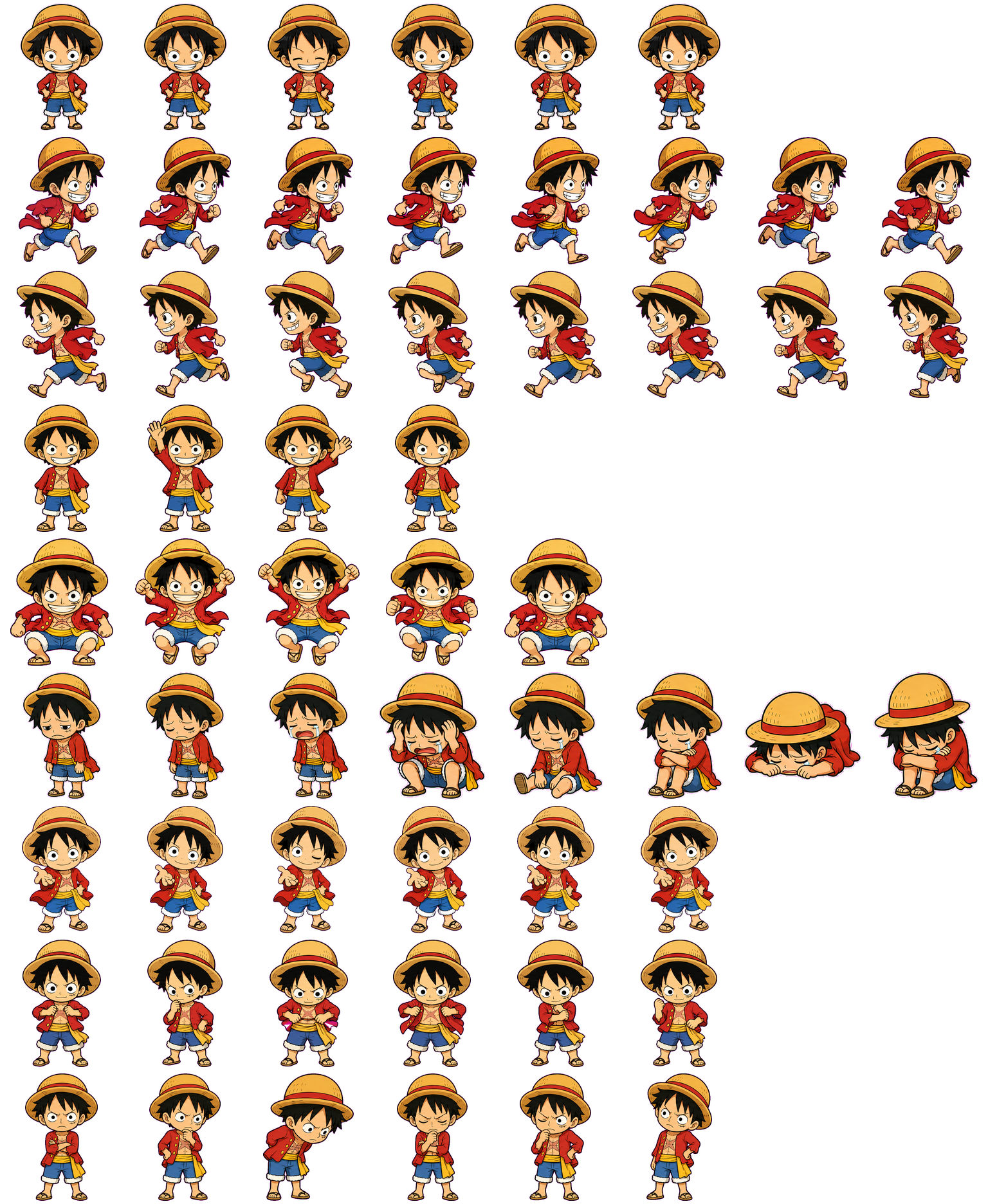 Luffy animated desktop pet preview for Codex Pet