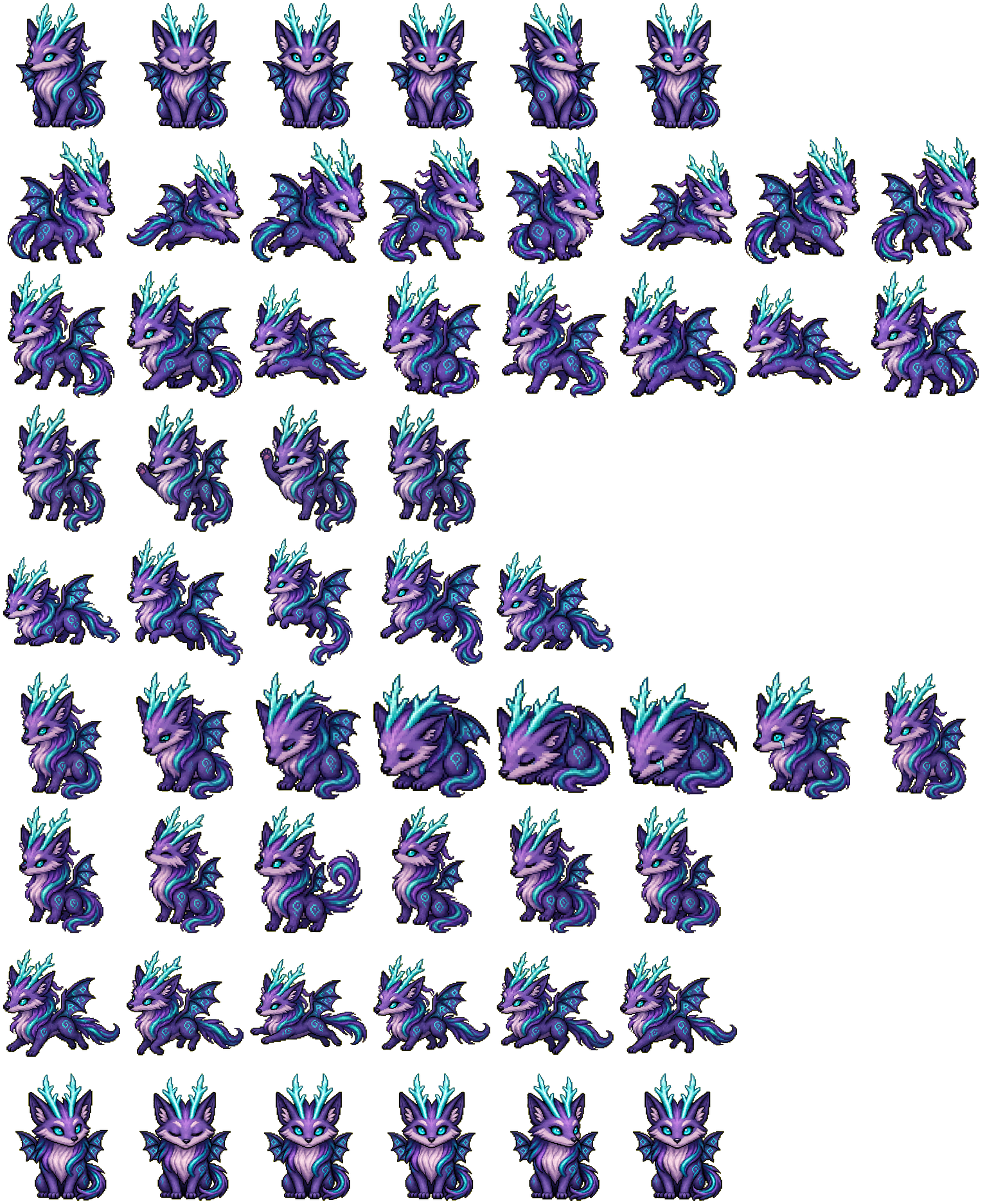 Lunarys spritesheet preview