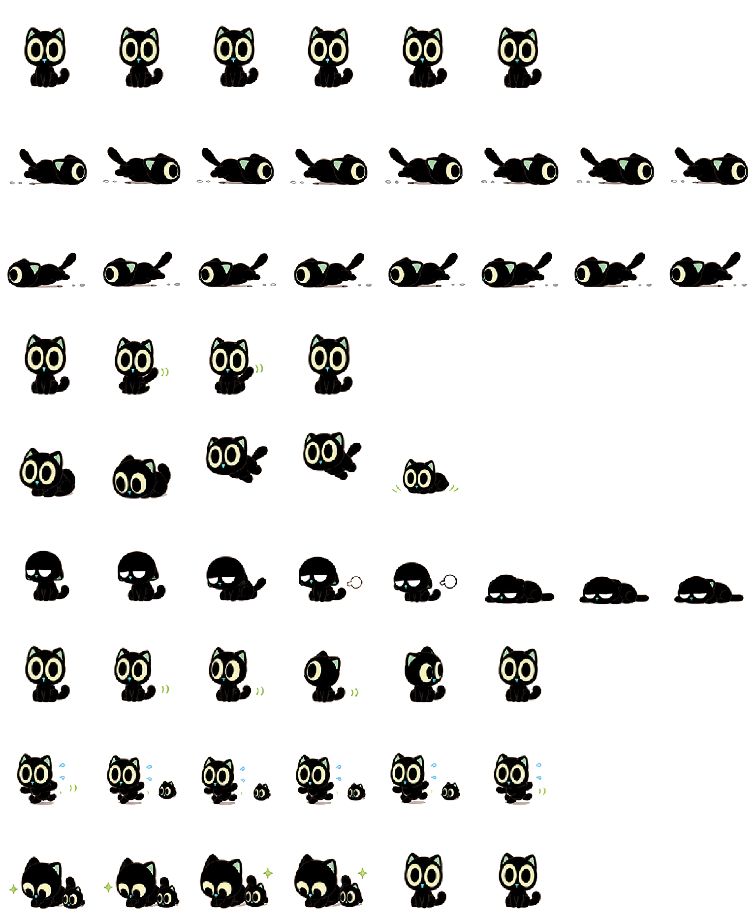 Luo Xiaohei spritesheet preview