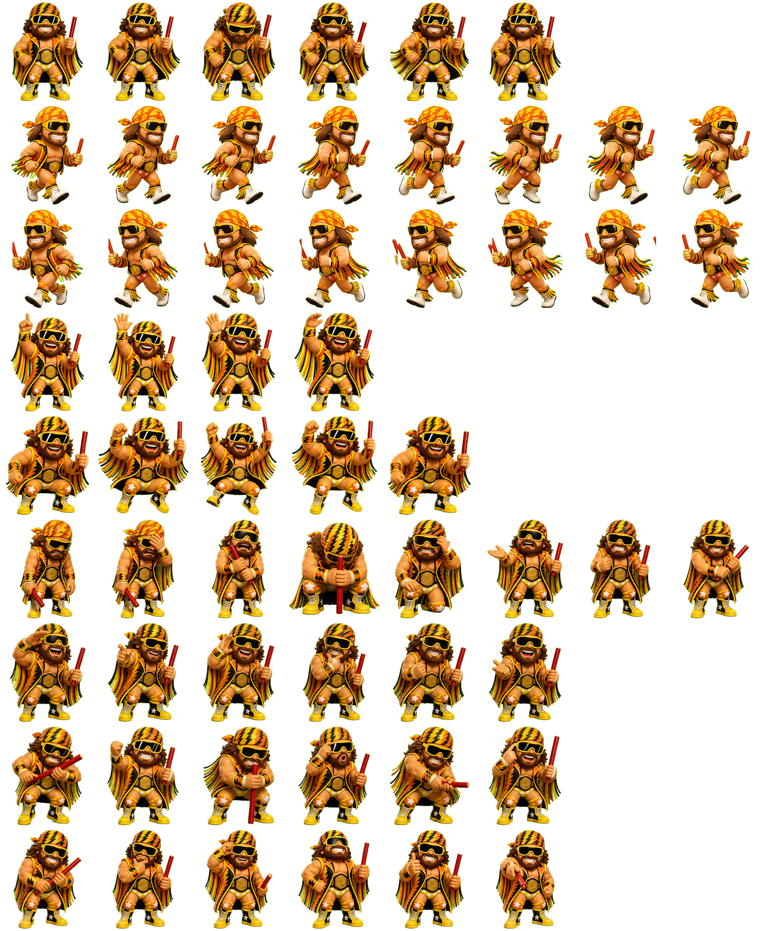 Macho Wrestler Codex Pet アニメーションデスクトップペットのプレビュー