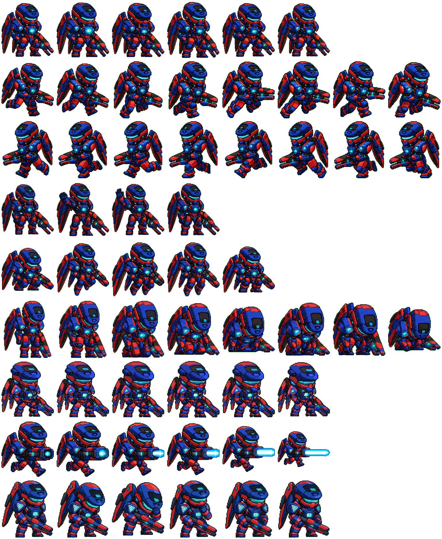MAGNUM // GRAYCRAFT3 spritesheet preview