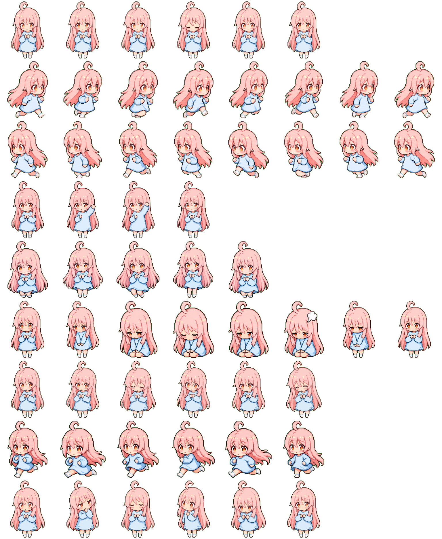 Mahiro spritesheet preview