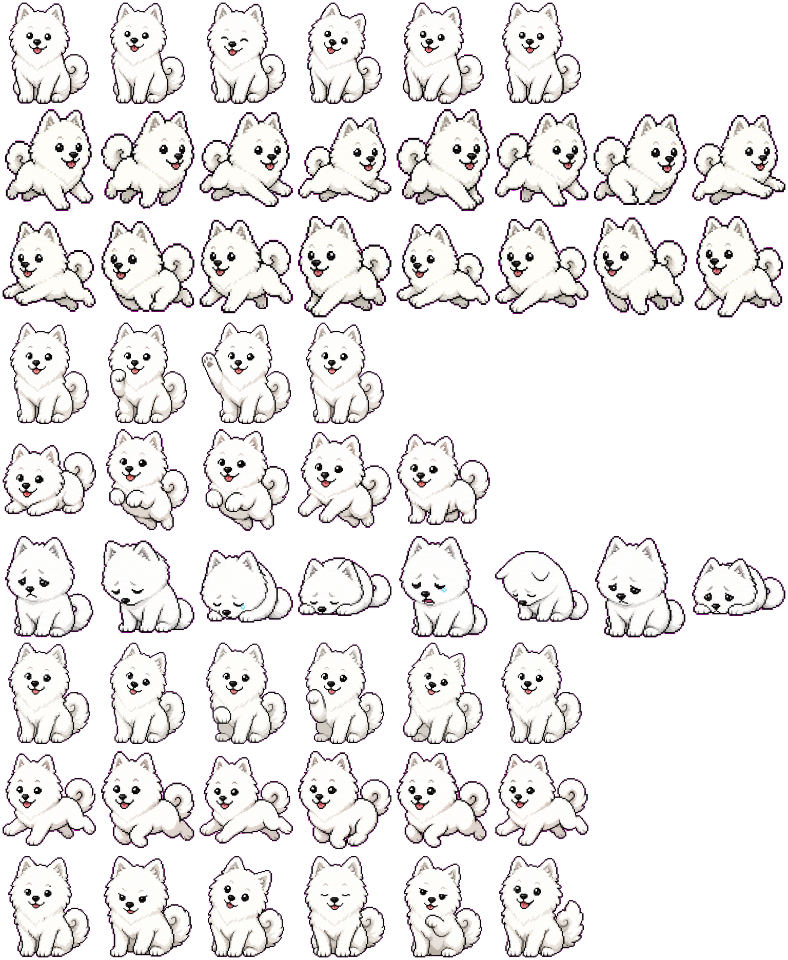 Maja spritesheet preview