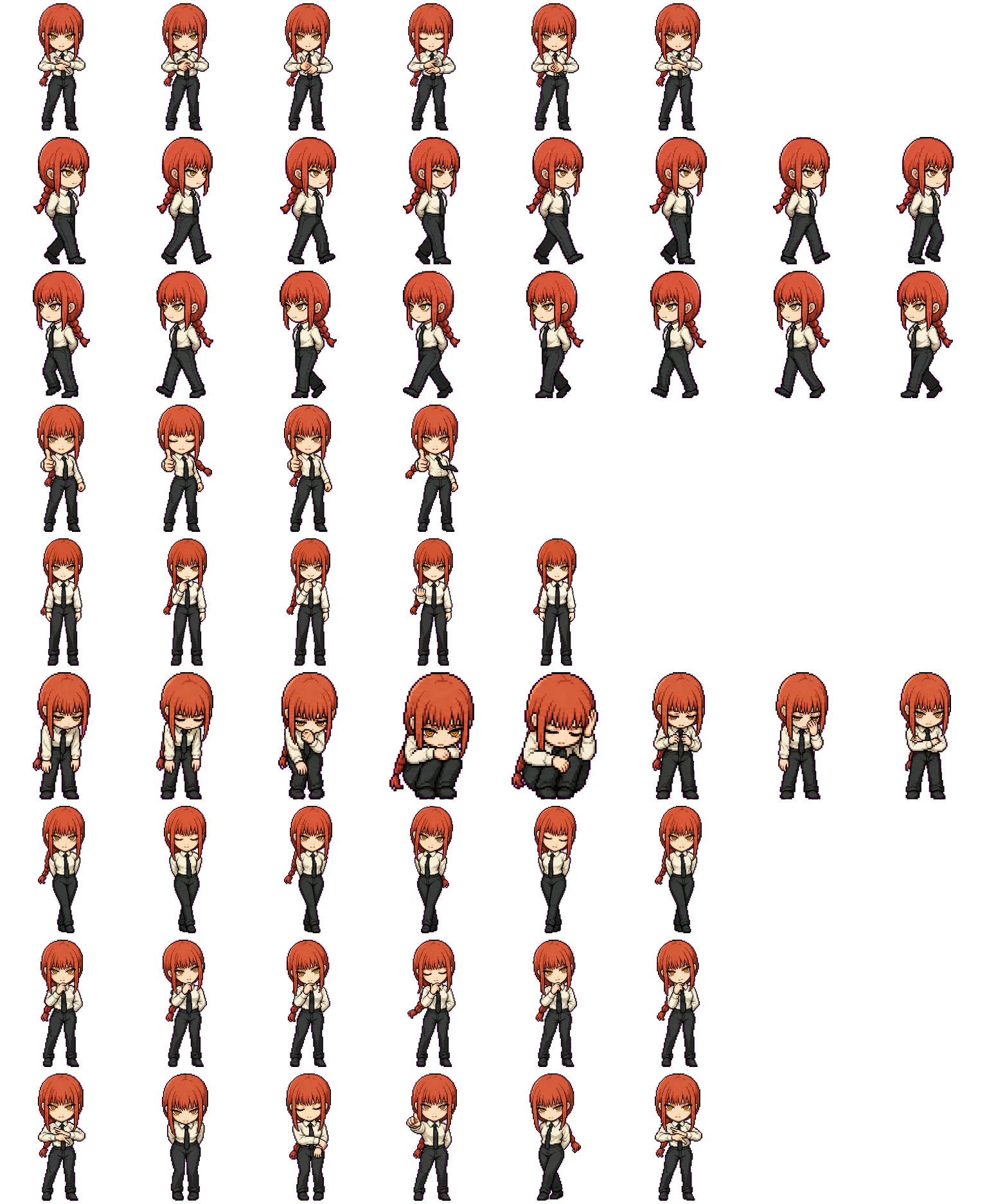 Makima spritesheet preview