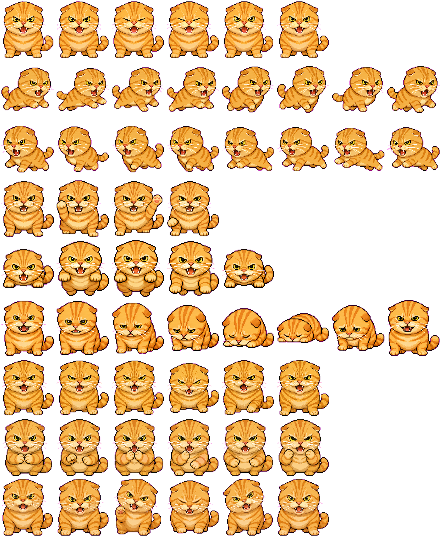 Maodie Hiss spritesheet preview