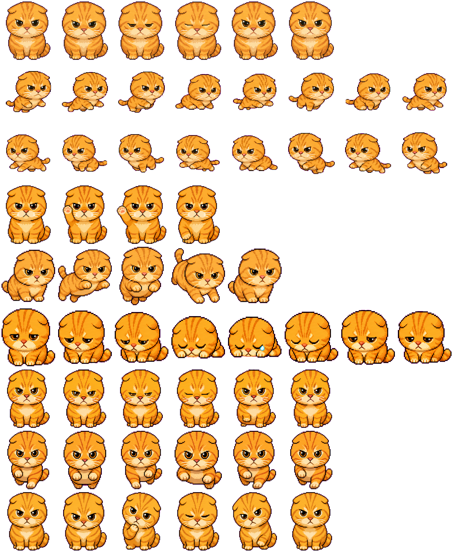 圆头耄耋 spritesheet preview