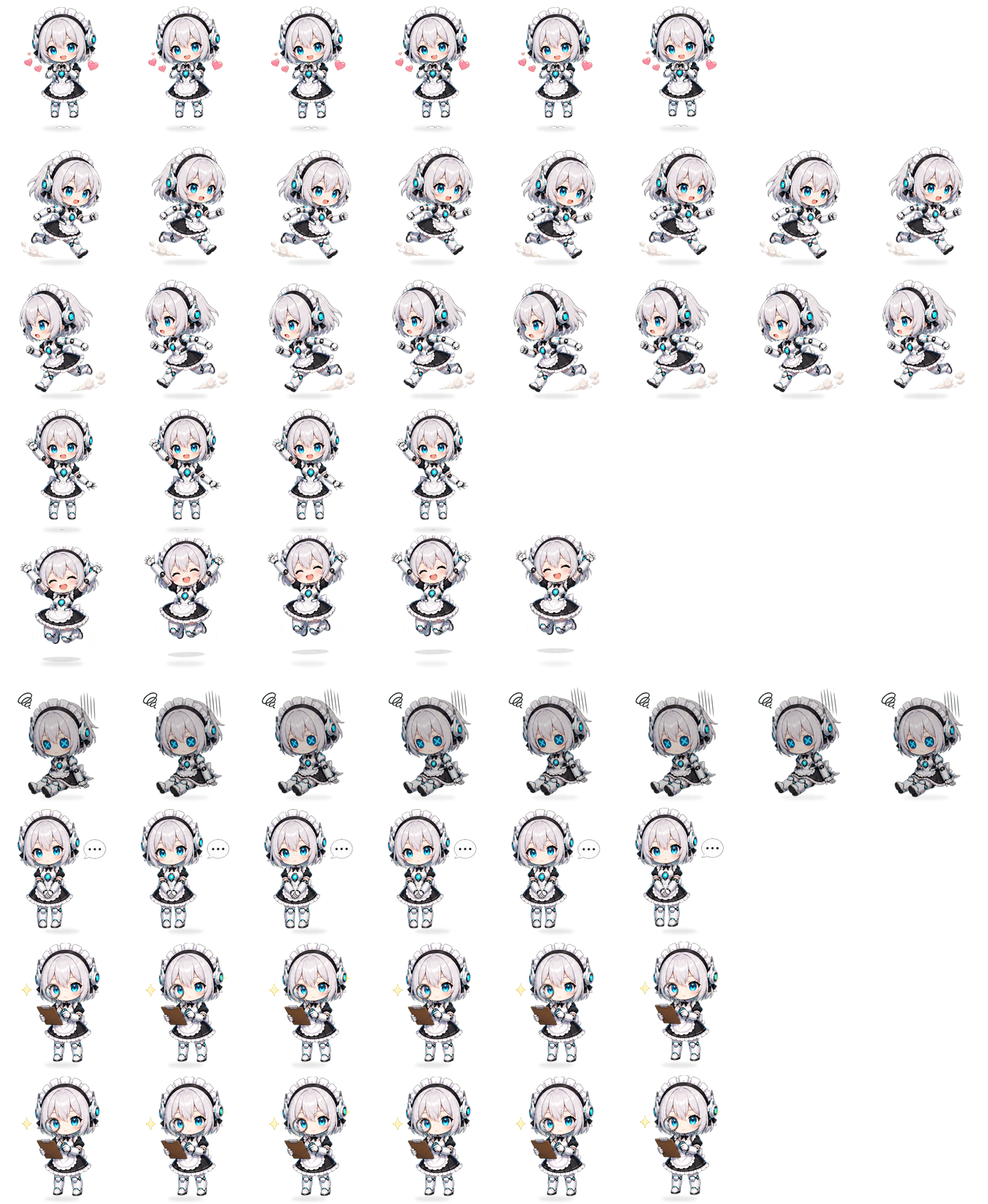Mechanical Maid spritesheet preview
